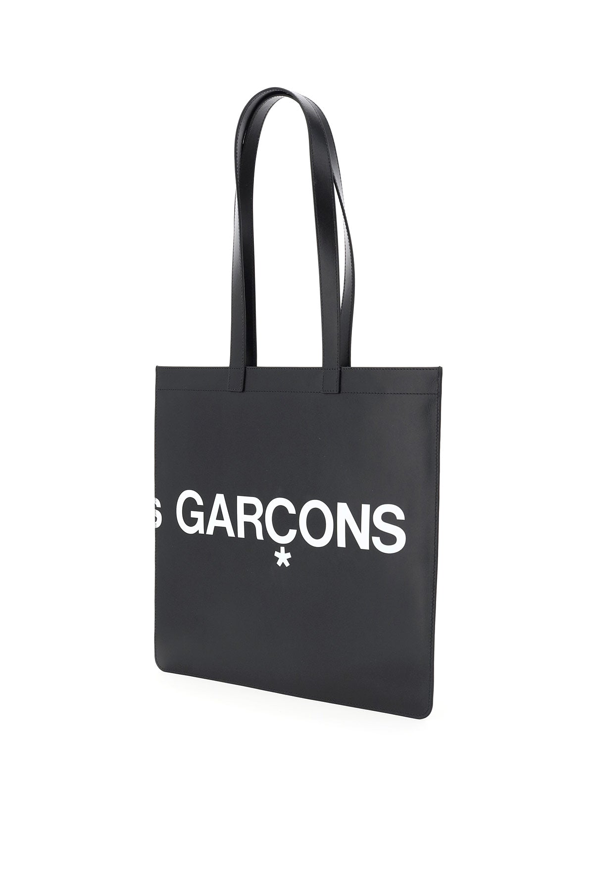 Comme des Garcons Genuine Leather Wallet Tote Bag with Logo - Stylish and Durable for Everyday Use, Travel & Shopping