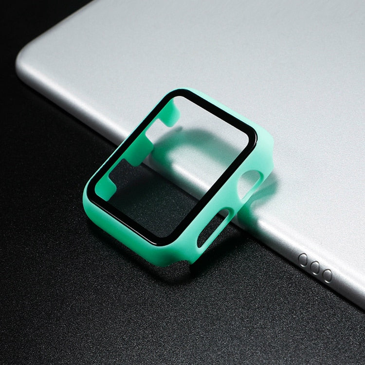 Premium Tempered Glass Case for Apple Watch Series 6 - Shatterproof Protective Cover for Workouts, Swimming & Everyday Use