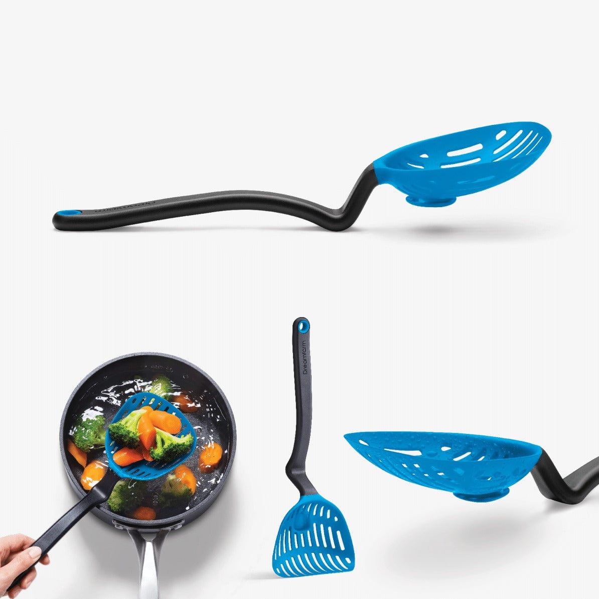 Dreamfarm Lestrain - Premium Kitchen Strainer with Ergonomic Handle for Easy Draining - Perfect for Pasta, Vegetables, and Washing Fruits