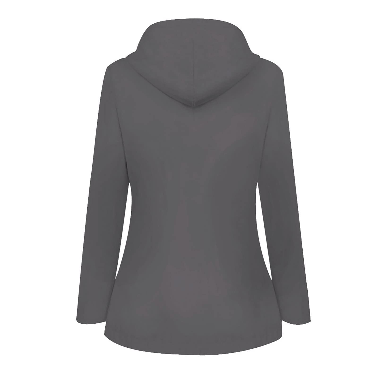 URBEST Women's Fleece Lined Windbreaker - Lightweight Waterproof Rain Jacket with Hood & Pockets for Hiking, Running & Outdoor Activities | Warm Windproof Raincoat for Fall & Winter
