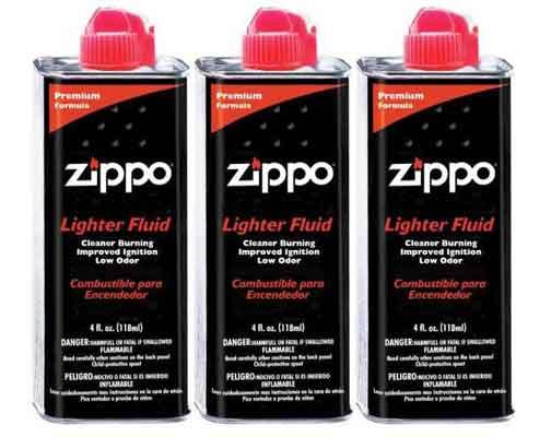 Premium Zippo Lighter Fluid 4 oz (3-Pack) - Fast & Long-Lasting Fuel for Zippo Lighters, Torches & Outdoor Camping Gear - Perfect for Hiking, Survival Kits & Everyday Carry