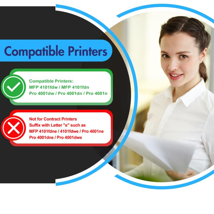HP 148A 148X Black Toner Cartridge 2-Pack - Compatible Replacement for LaserJet Pro 4001dn/4001dw/4001n/MFP 4101fdw/4101fdn Printers - High-Yield Printing for Office & Home Use