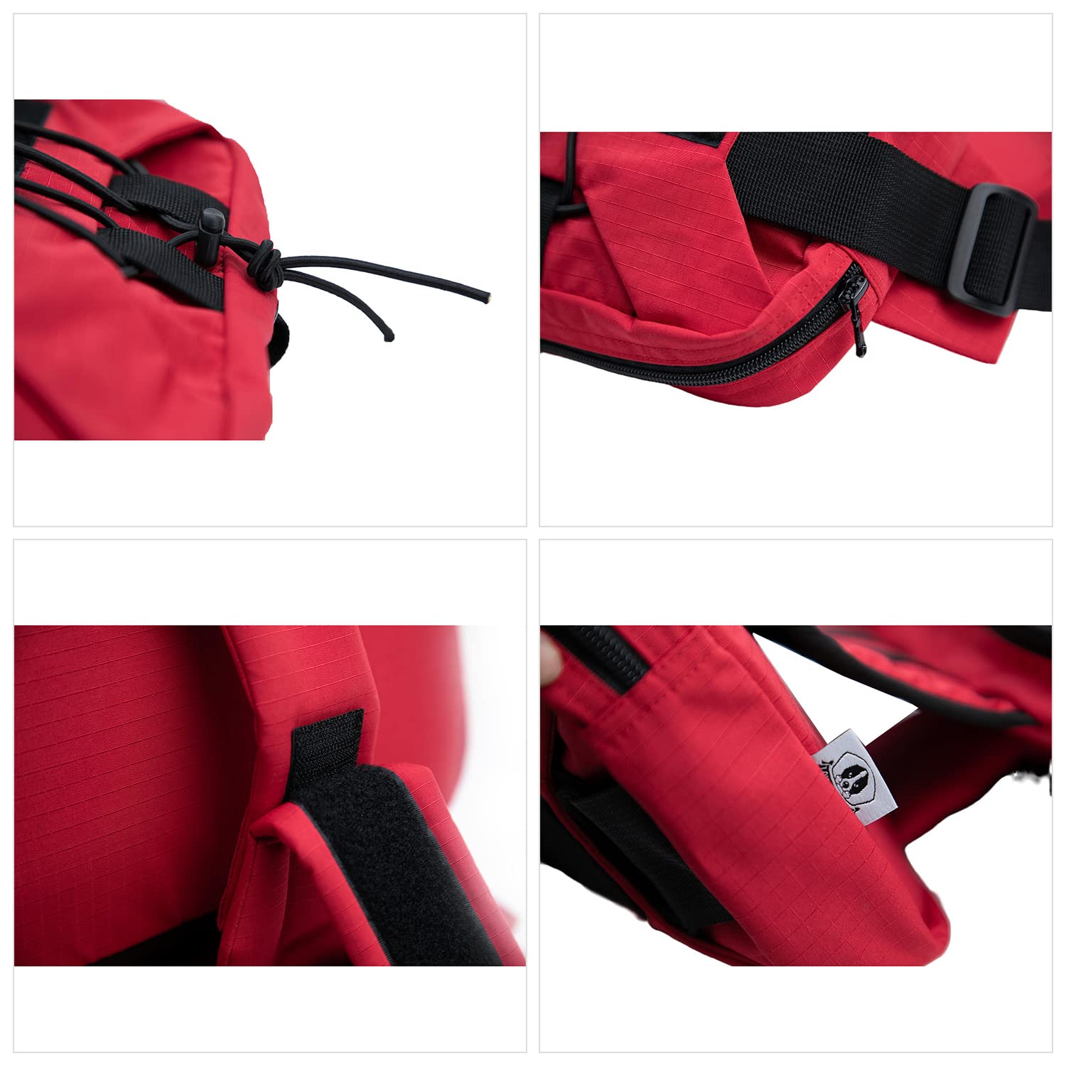 Large Dog Backpack - Adjustable Tactical Hound Saddle Bag with Side Pockets for Small Medium & Large Dogs | Perfect for Hiking, Travel, Camping & Training | Durable Outdoor Gear for Active Pets (Red)