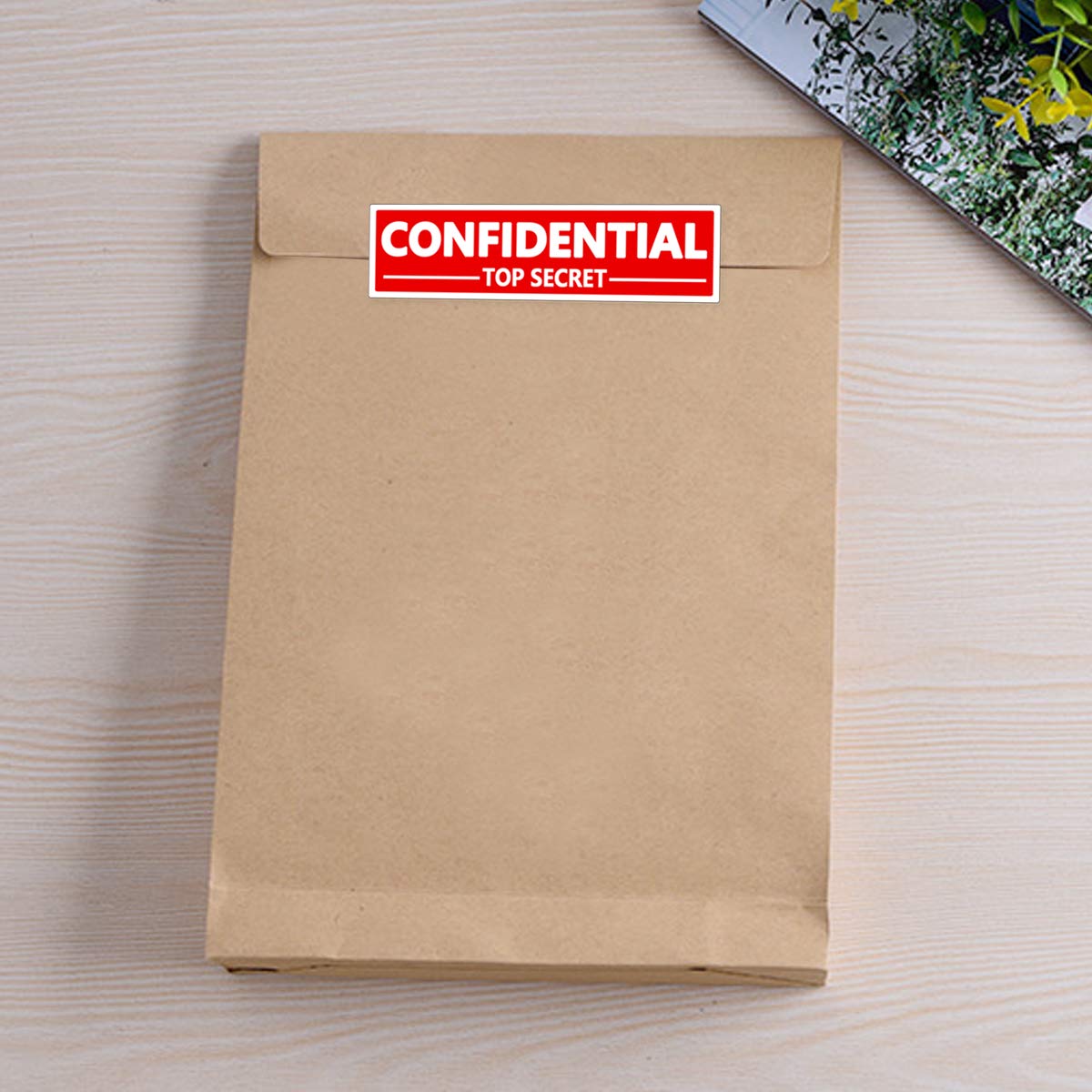 500 Pcs Confidential File Labels - 4x1 Inch Security Stickers for Document Handling & Organization | Perfect for Office Files, Legal Documents & Sensitive Records