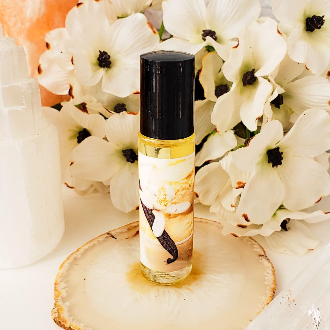 Vanilla Fragrance Oil Roll-on for Women - Sweet & Creamy Gourmand Perfume Body Oil | Aromatherapy, Date Night & Everyday Wear