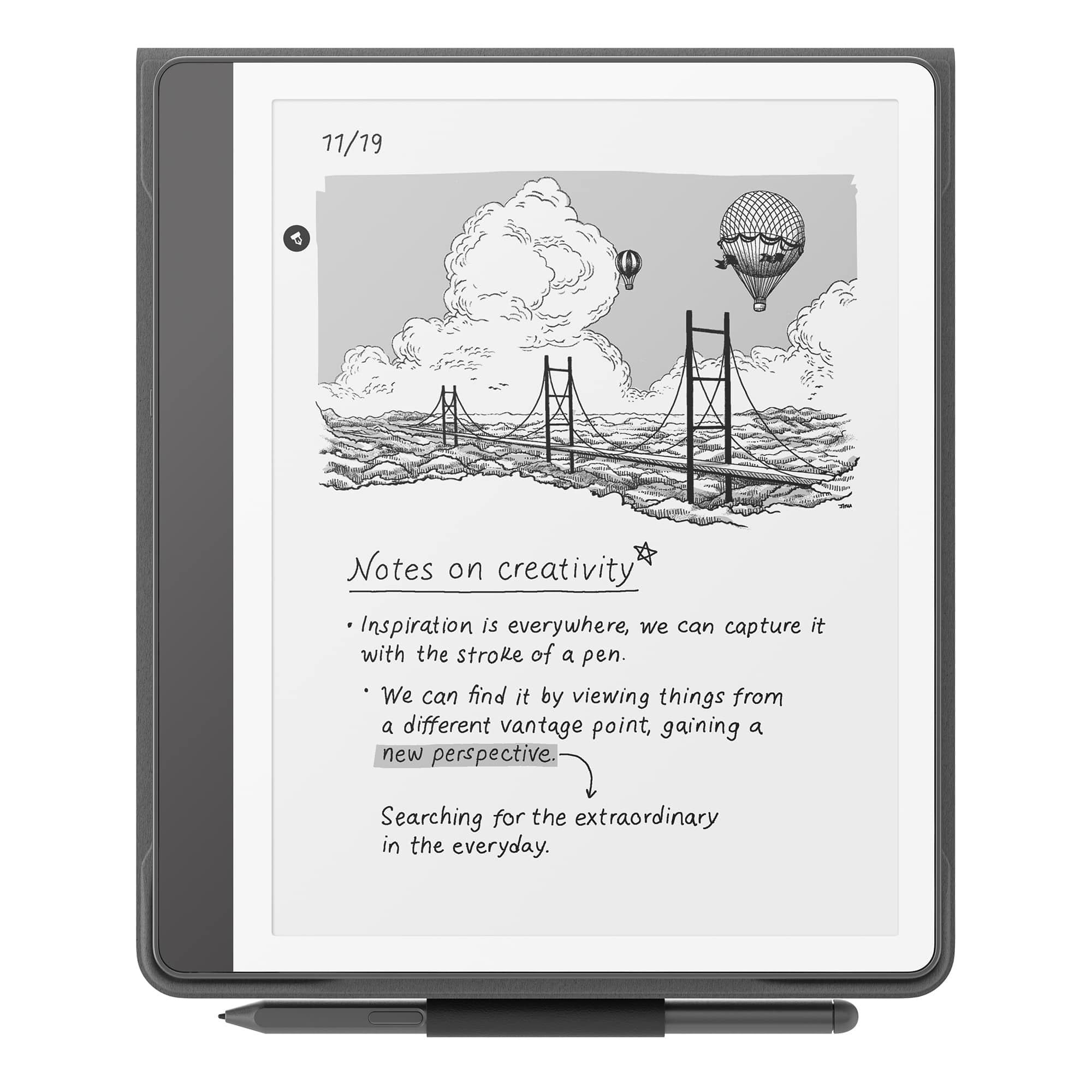 Premium Amazon Kindle Scribe Stylus Pen - Sleek Tungsten Design with Enhanced Eraser for Note-Taking & Digital Art | Perfect for Students, Professionals & Creative Work