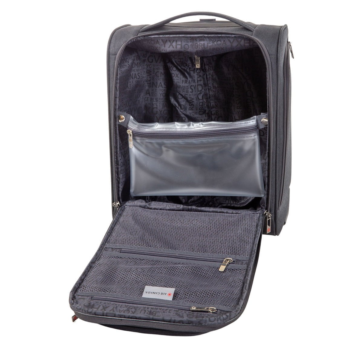 Air Canada Indigo Lite 16 Inch Underseat Carry-On Luggage - Compact Spinner Suitcase for Air Travel, Perfect for Short Trips & Business Travel