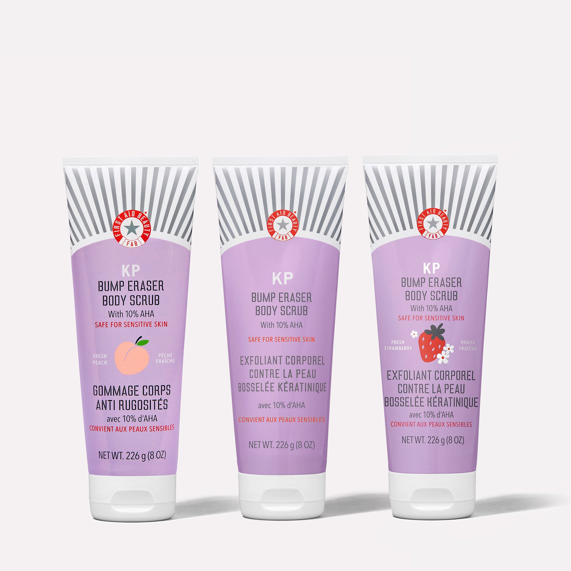 KP Body Scrub Trio Set - Exfoliating & Moisturizing Sugar Scrub for Smooth Skin - Perfect for Spa Day, Self Care & Gift Giving