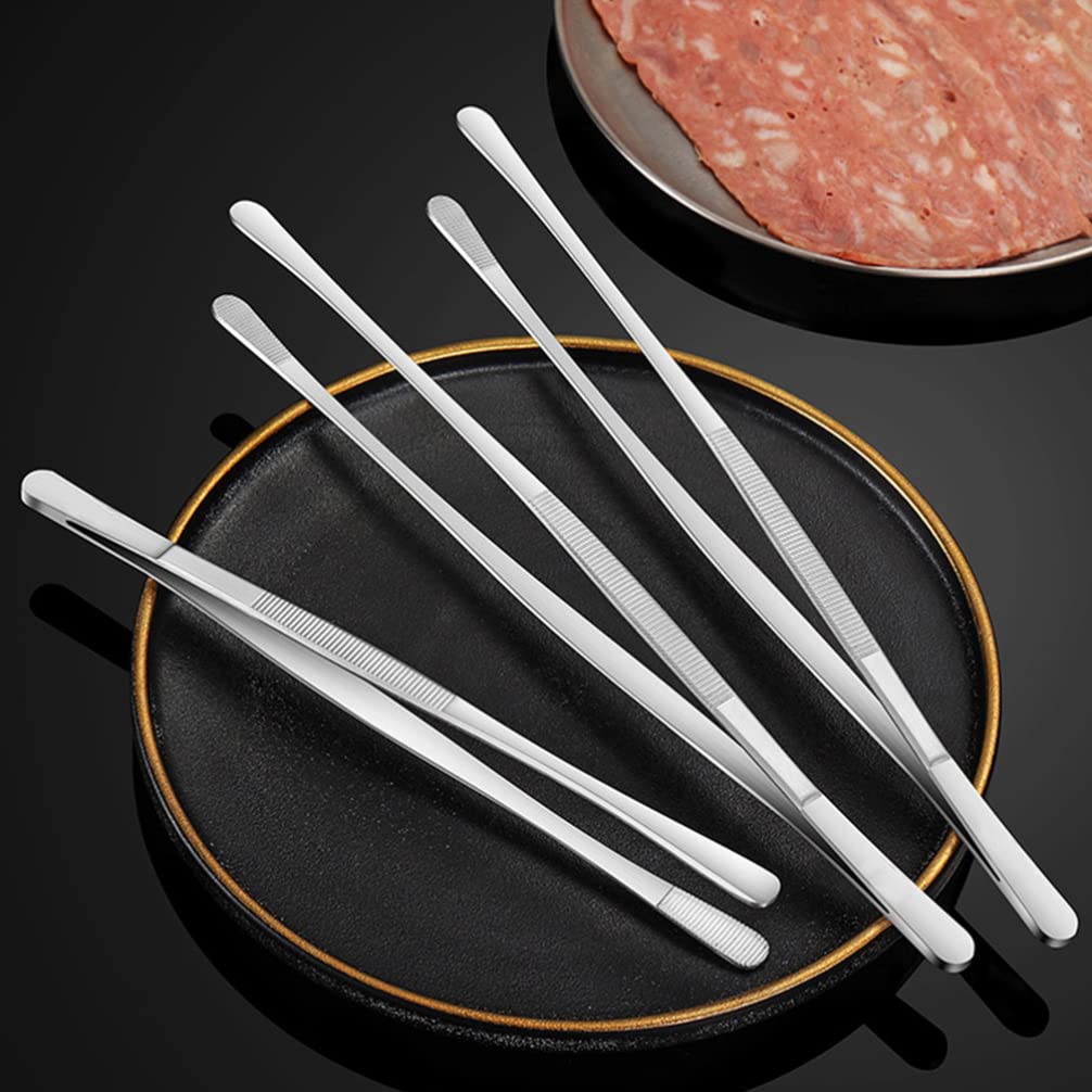 Premium Stainless Steel Grill Tongs - Professional BBQ Tongs for Outdoor Cooking, Camping & Backyard Grilling - Heavy Duty Food Tongs for Meat, Toast & More - Perfect for Grilling, Picnics & Tailgating