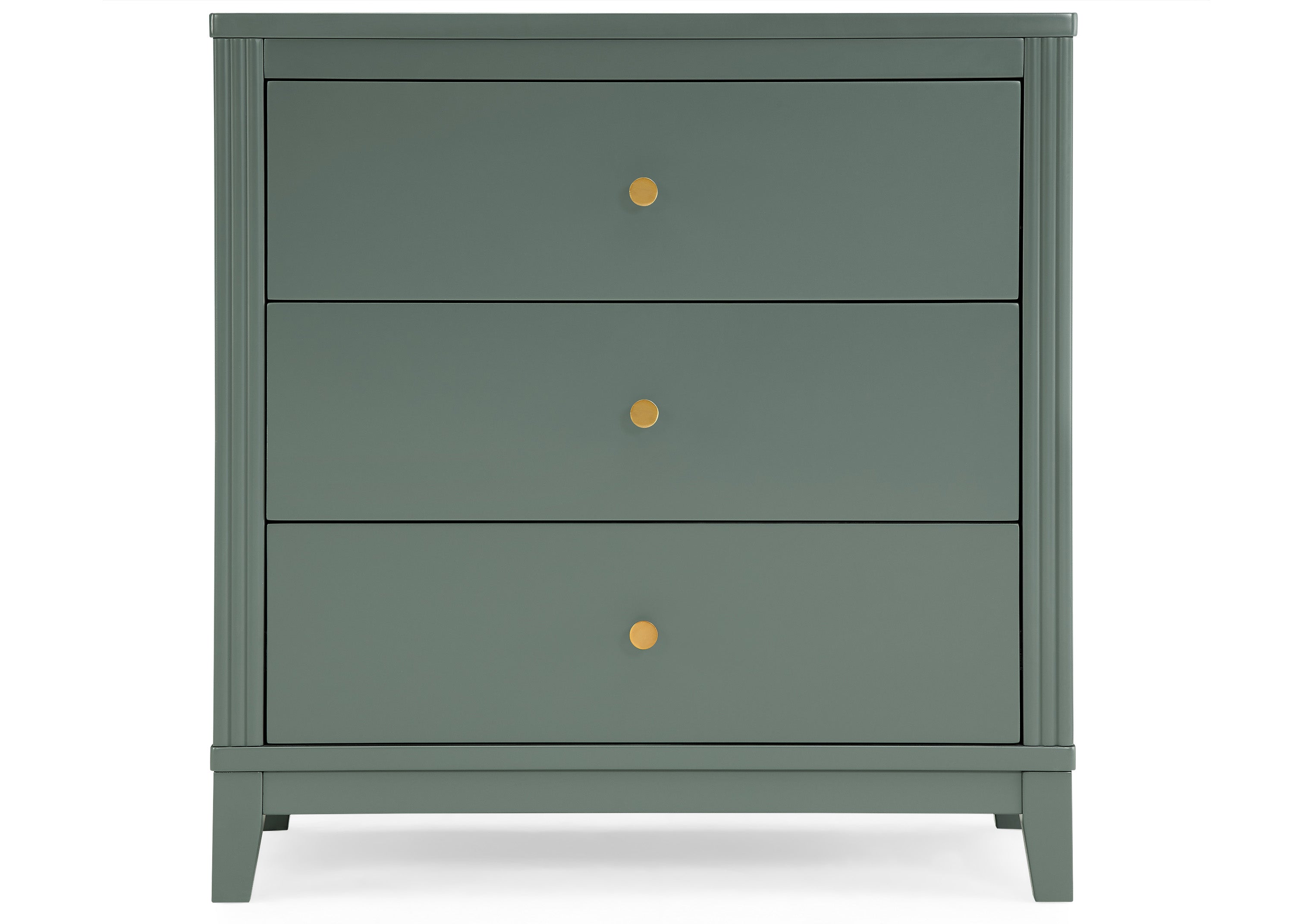 Eloise 3 Drawer Dresser with Changing Top & Interlocking Drawers - Nursery Storage Solution for Baby Clothes, Diapers & Essentials | Modern Baby Changing Table & Dresser Combo for Nursery Organization