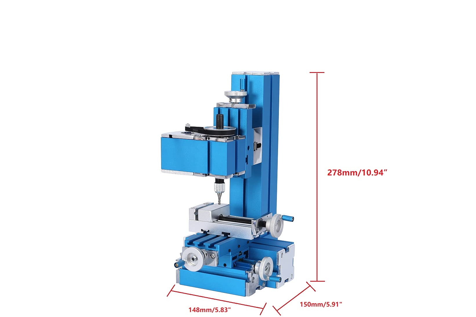 Mini Metal Lathe Machine - Universal CNC DIY Benchtop Wood & Metalworking Lathe with Motor - Perfect for Hobby, Science Education & Model Making | Great for Small Workshops & Home DIY Projects