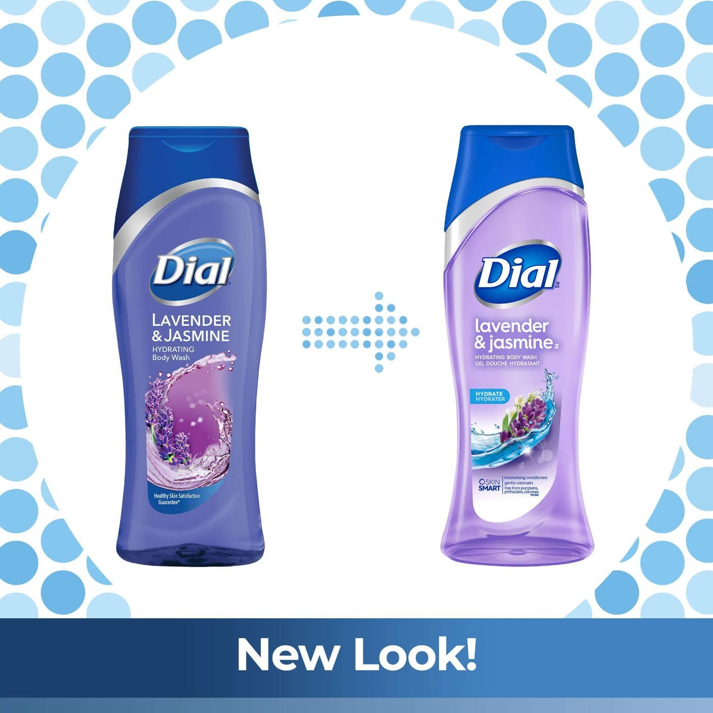 Dial Lavender & Jasmine Body Wash - 16 fl oz (Pack of 6) | Moisturizing & Relaxing Shower Gel for Dry Skin | Perfect for Daily Use, Spa Days & Gift Sets