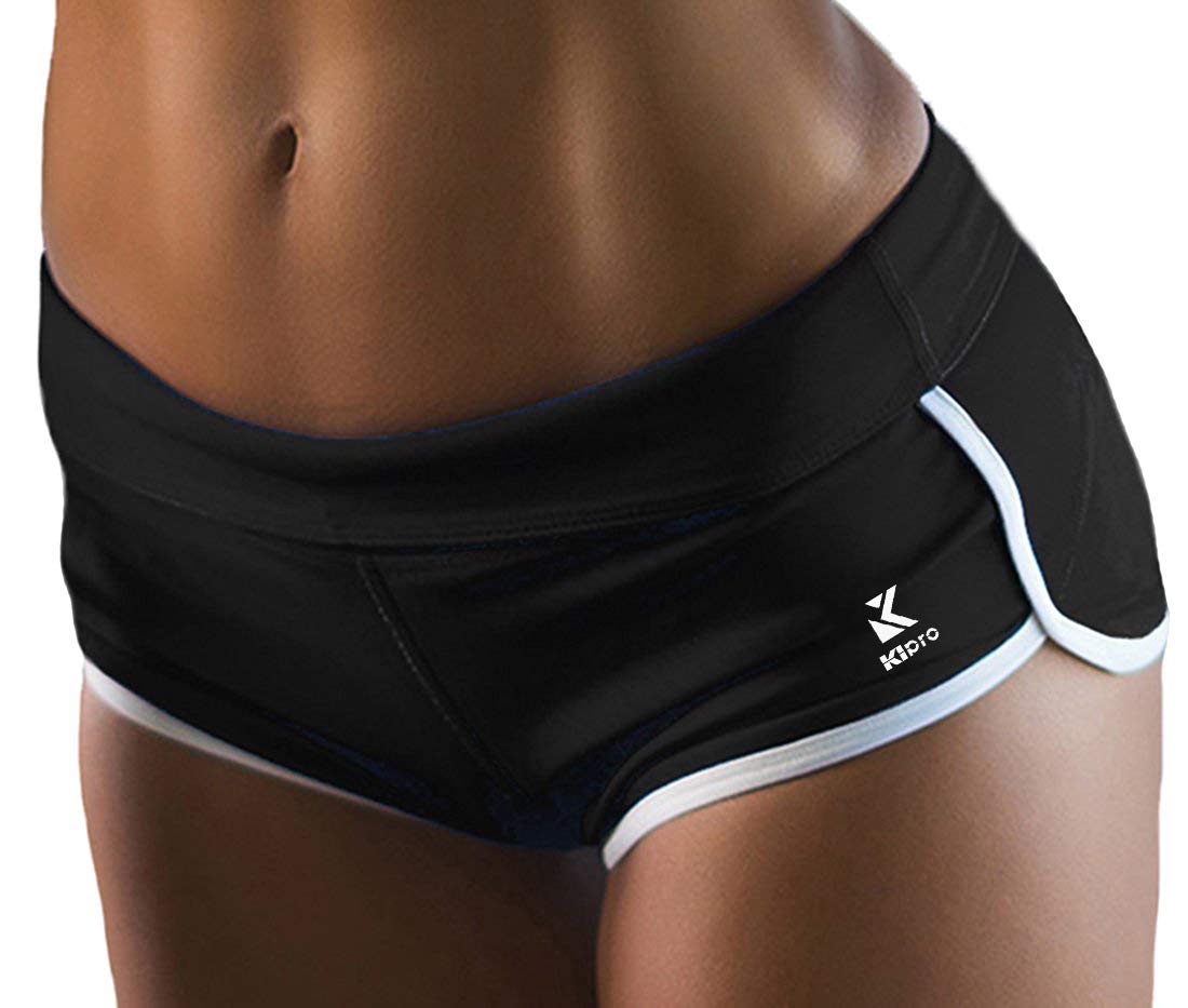Kipro Women's High Waisted Workout Shorts - Yoga Running Gym Athletic Shorts for Women - Perfect for Fitness, Sports & Lounge Wear