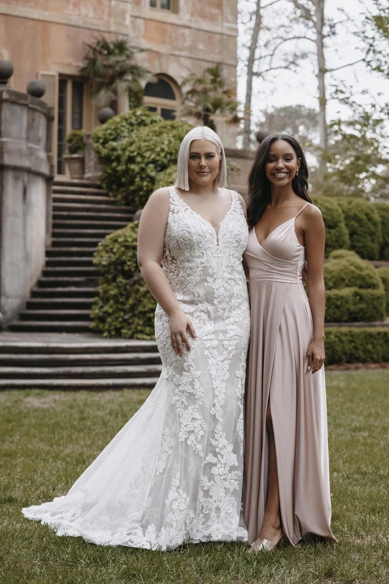Allure 9854 Women's Plus Size 22 Formal Evening Gown - Perfect for Prom, Wedding, and Special Occasions
