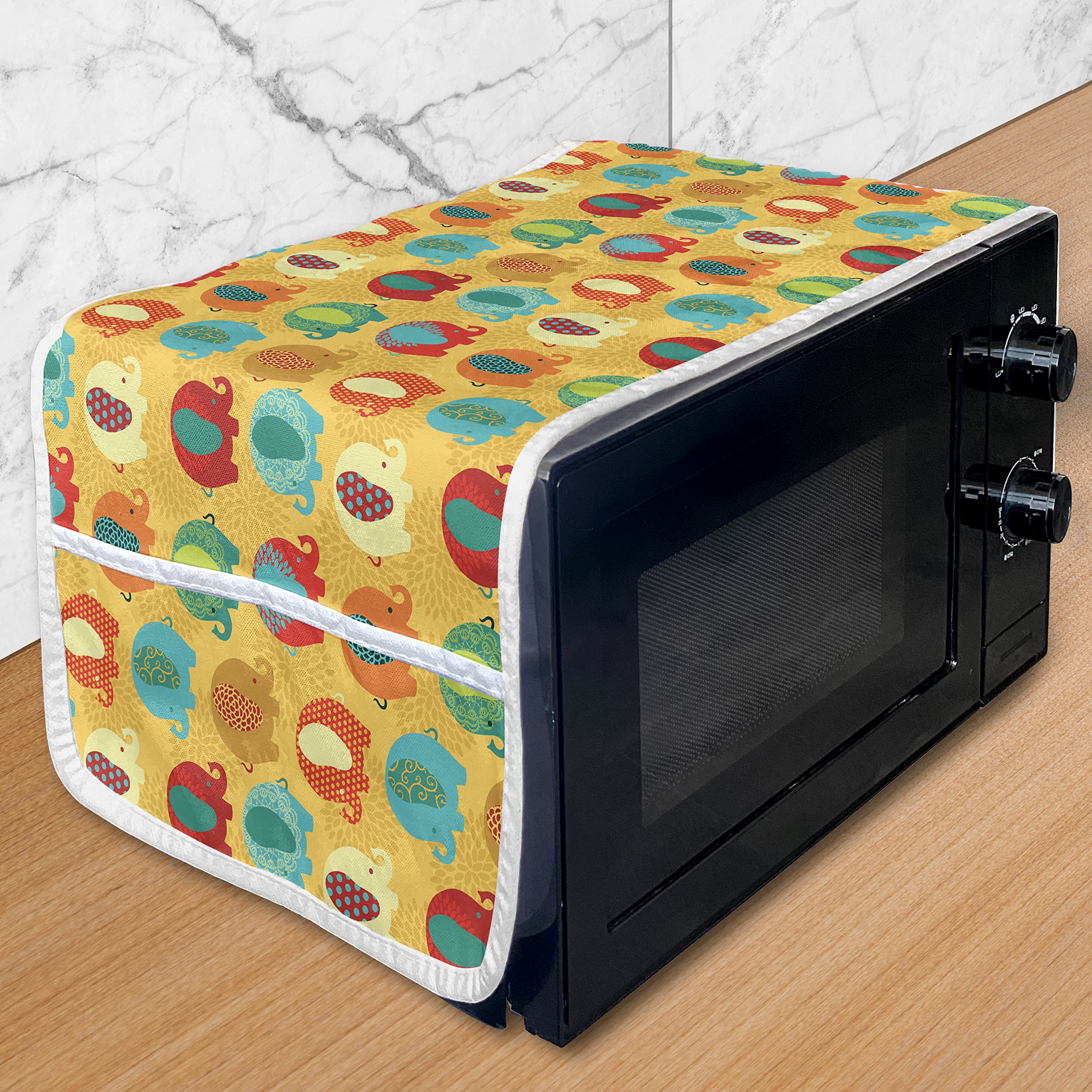 Ambesonne Waterproof Microwave Cover with Pockets - 36