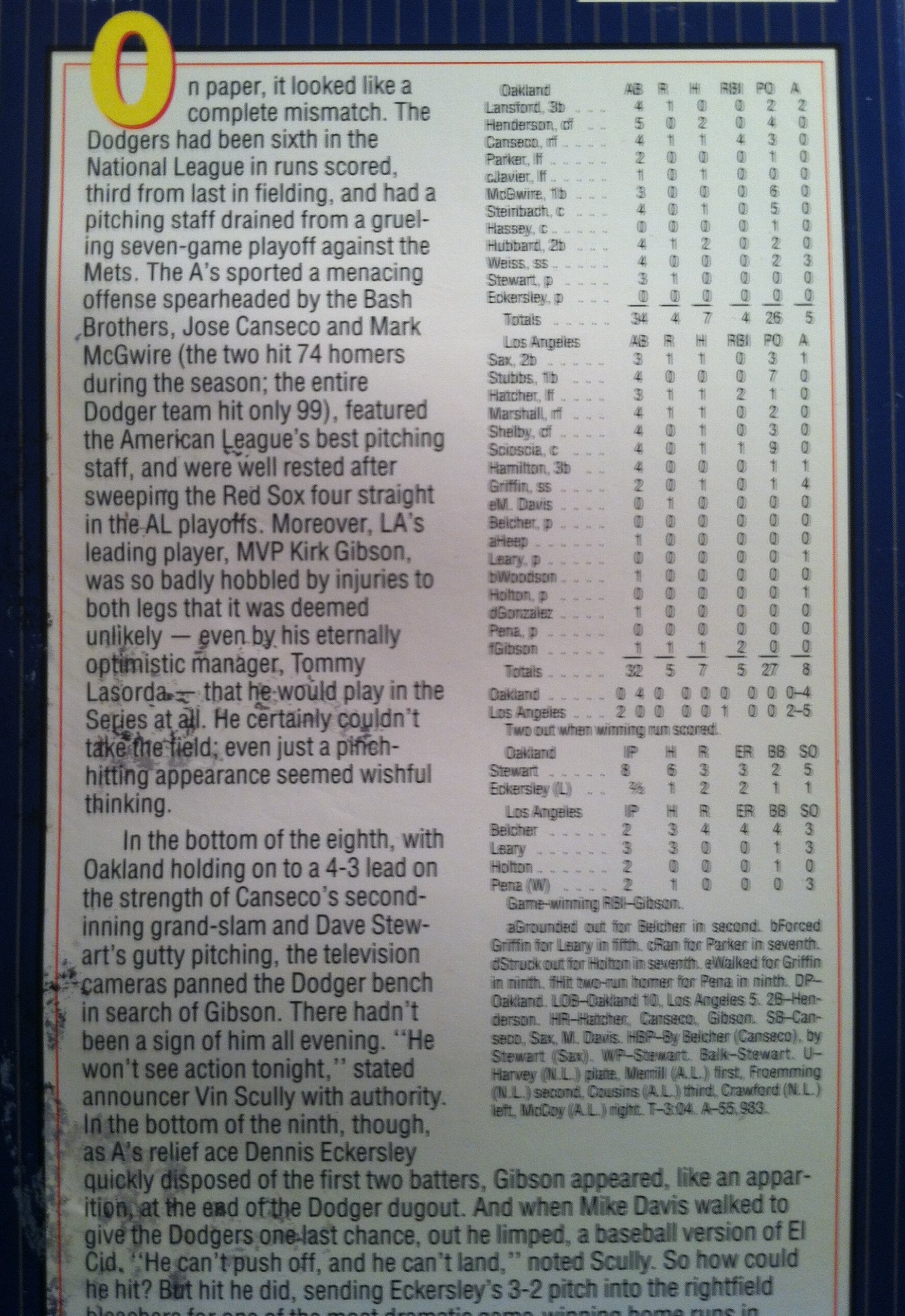 1988 World Series Greatest Games - Classic Baseball Highlights on VHS | Perfect for Sports Collectors & Nostalgic Fans