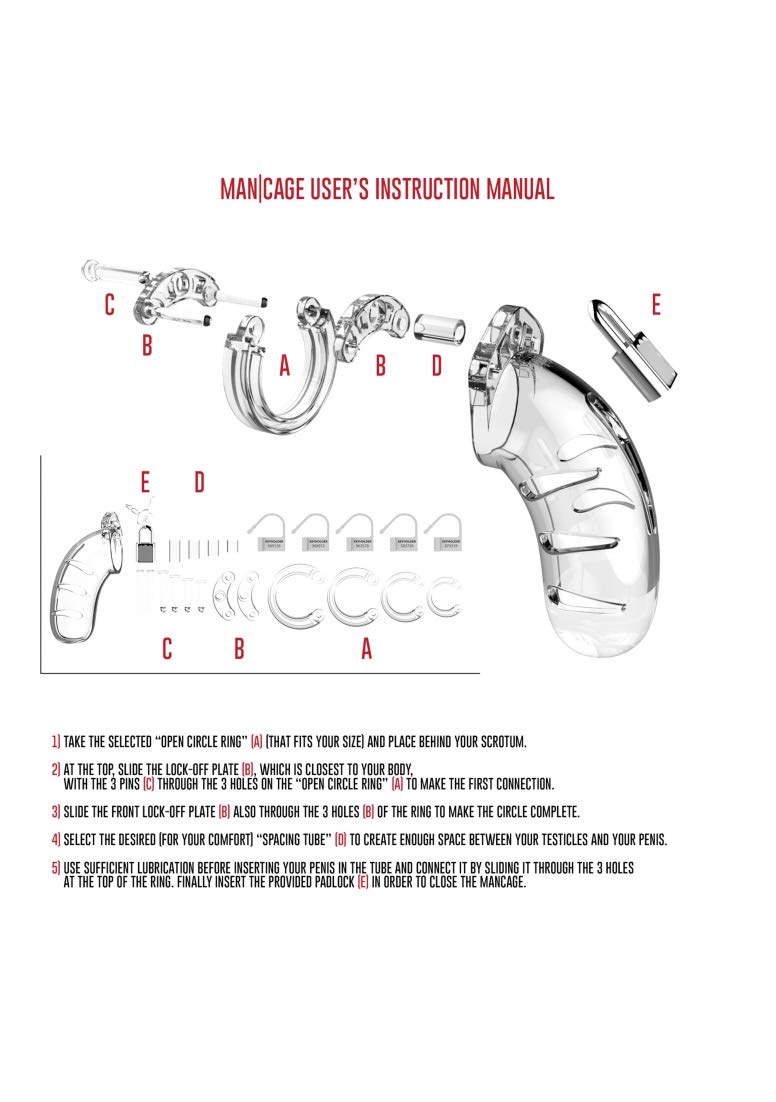 Shots ManCage Model 02 3.5in Clear Hockey Goalie Training Cage MCG002TRA - Perfect for Ice Hockey Practice & Goaltender Drills