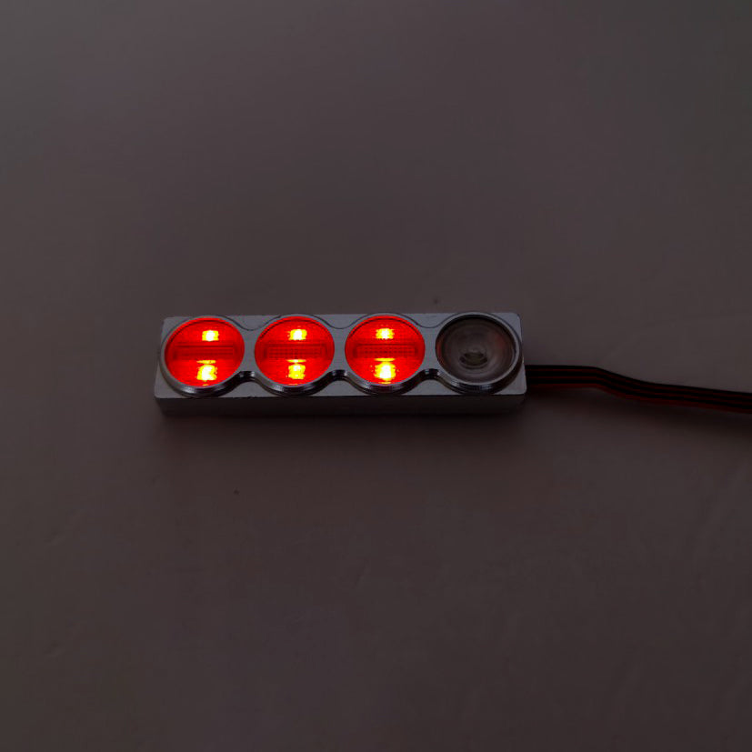 TAMIYA RC 1/14 Tractor R620 1851 3363 56352 Tail Lamp Taillight - 3 Color LED Rear Light with Degree Scale | Perfect for RC Truck Models, Night Racing & Scale Model Customization