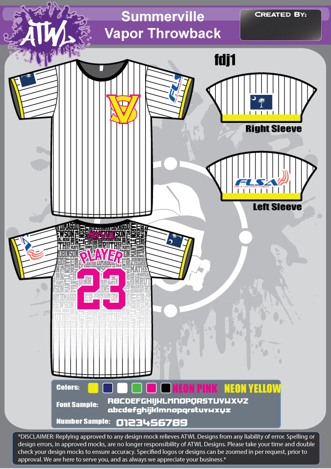 Summerville Vapor Full Dye Throwback Jerseys - Retro Basketball Uniforms for Men & Women - Perfect for Games, Sports Events & Fan Collections
