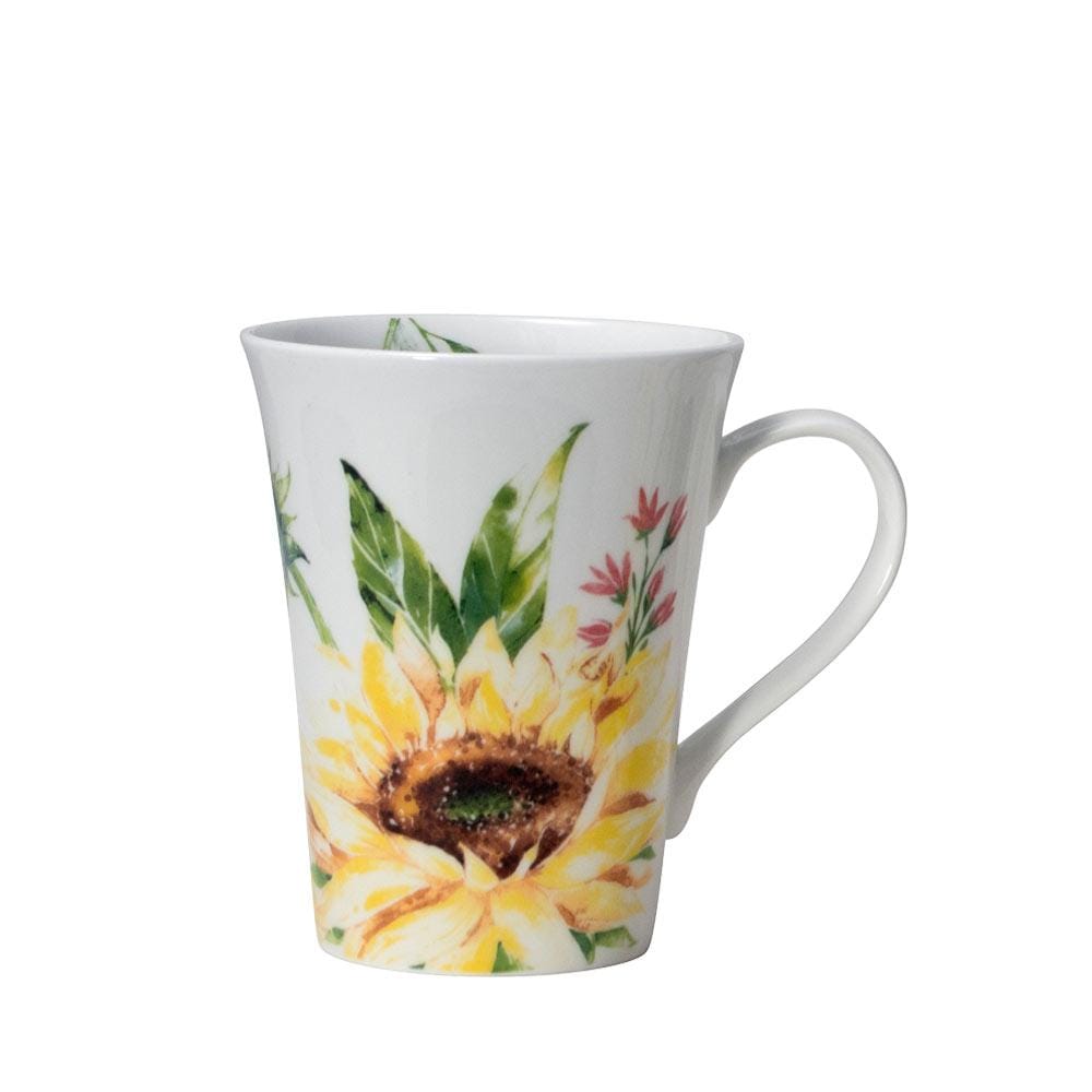 24-Piece Sunflower Dinnerware Set for 6 - Modern Floral Tableware for Family Dinners, Parties & Everyday Use