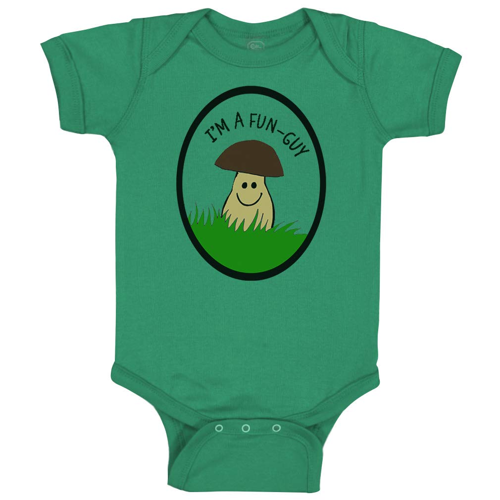 Funny Mushroom Baby Bodysuit - 'I'm A Fun-Guy' Cute Cotton Onesie for Boys & Girls | Perfect for Playdates, Photo Shoots & First Birthday Outfits