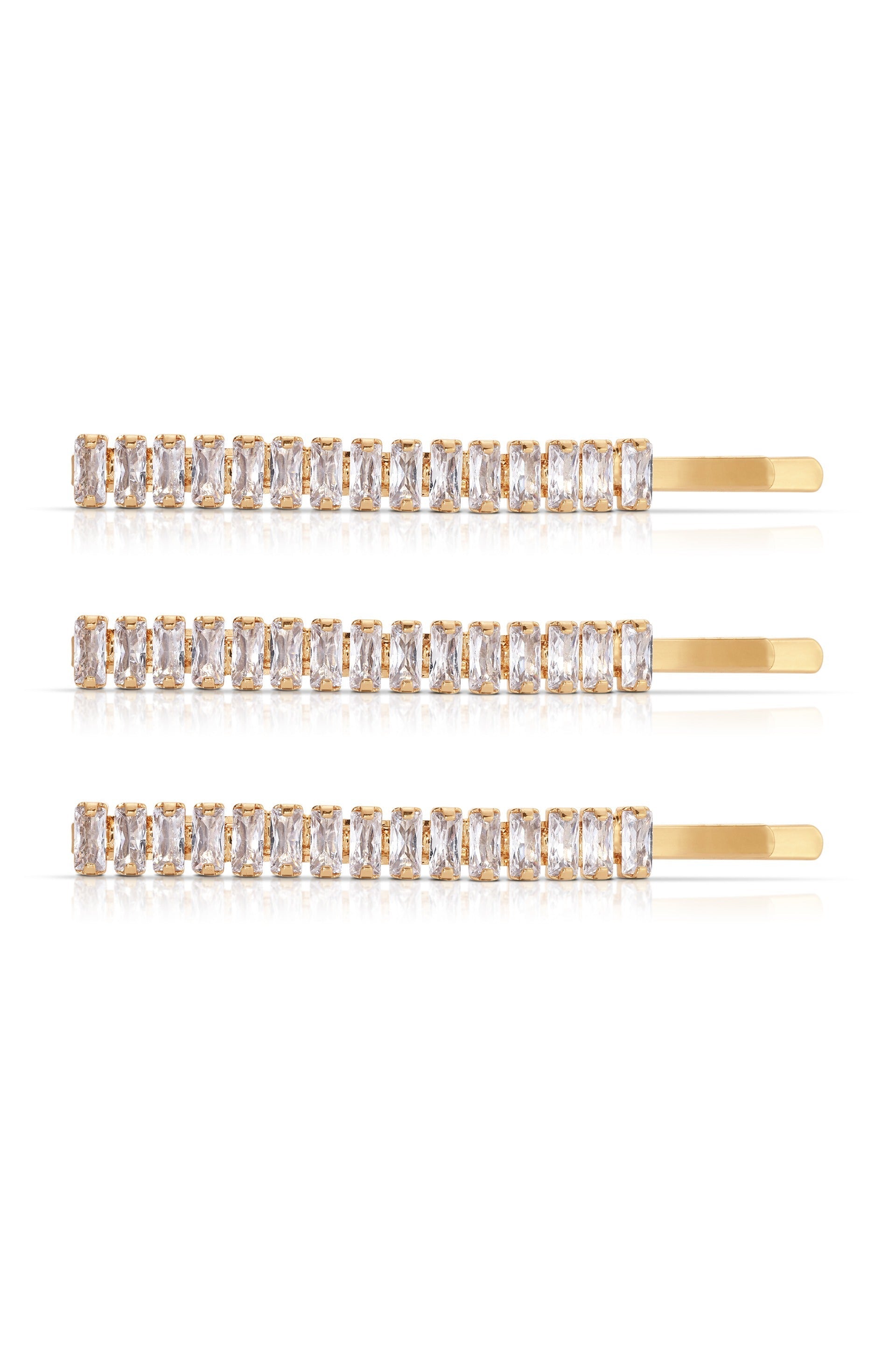 Elegant Narrow Crystal Hair Pins Set for Women - Perfect for Weddings, Prom, and Special Occasions