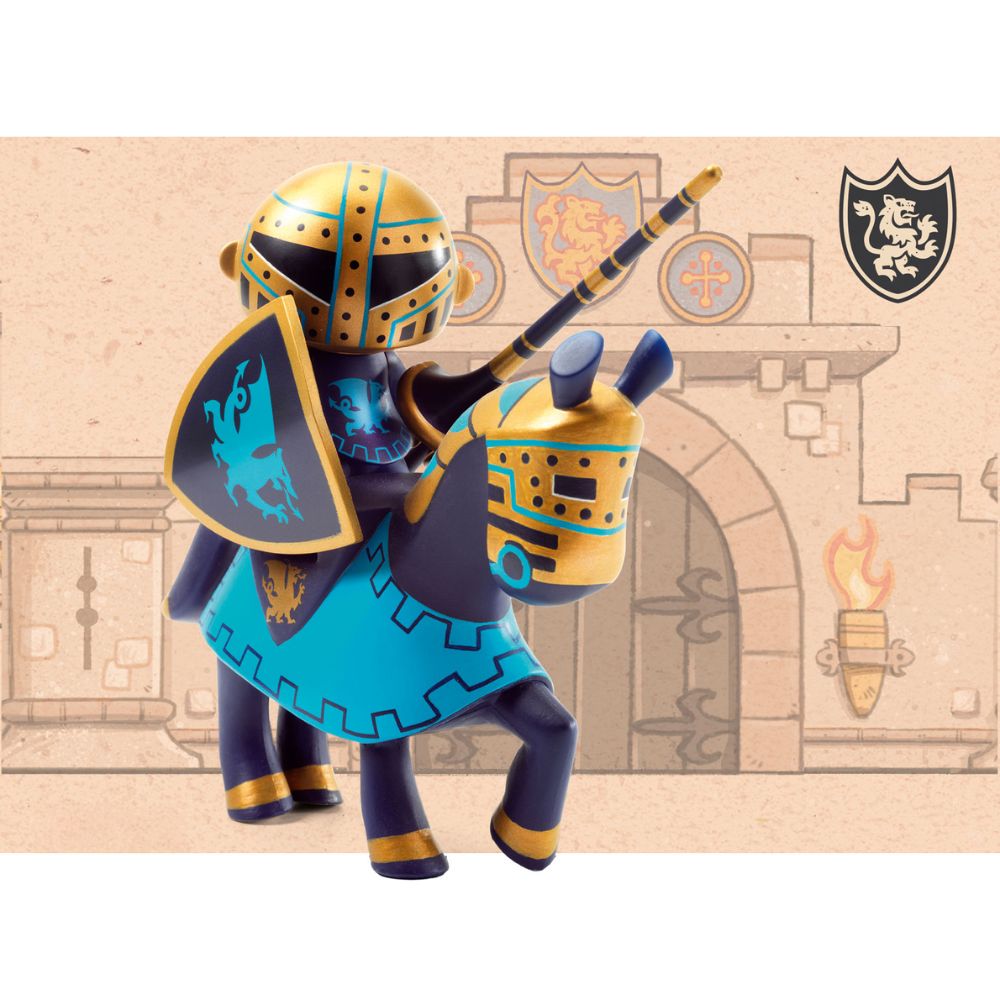 Djeco Arty Toys Dragon Knight - Creative Building Toy for Kids | Medieval Fantasy Play Set for Imaginative Adventures