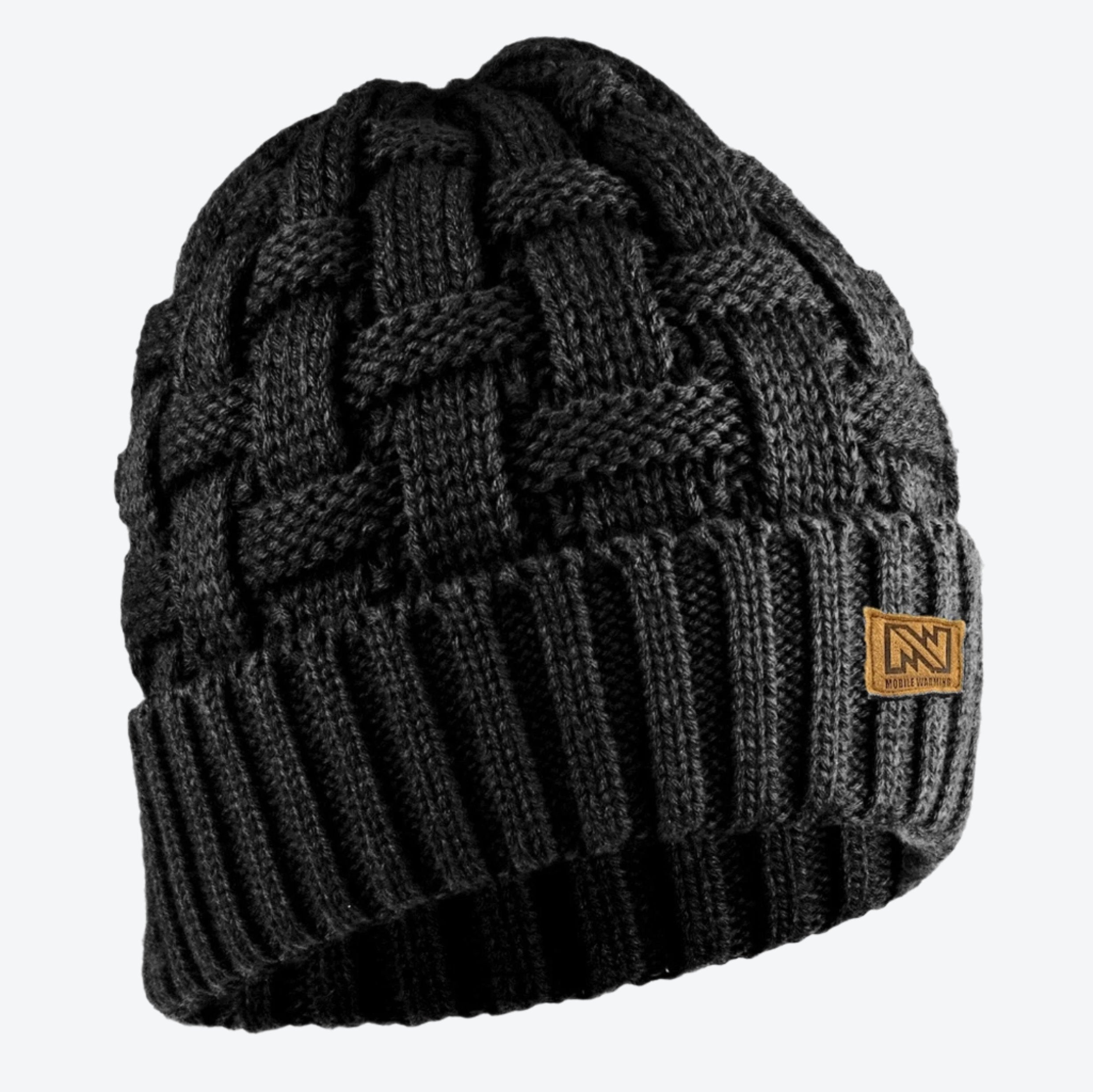 Cozy Heated Cable Knit Beanie for Men & Women - Winter Electric Warm Hat with USB Charging - Perfect for Skiing, Hiking & Outdoor Activities