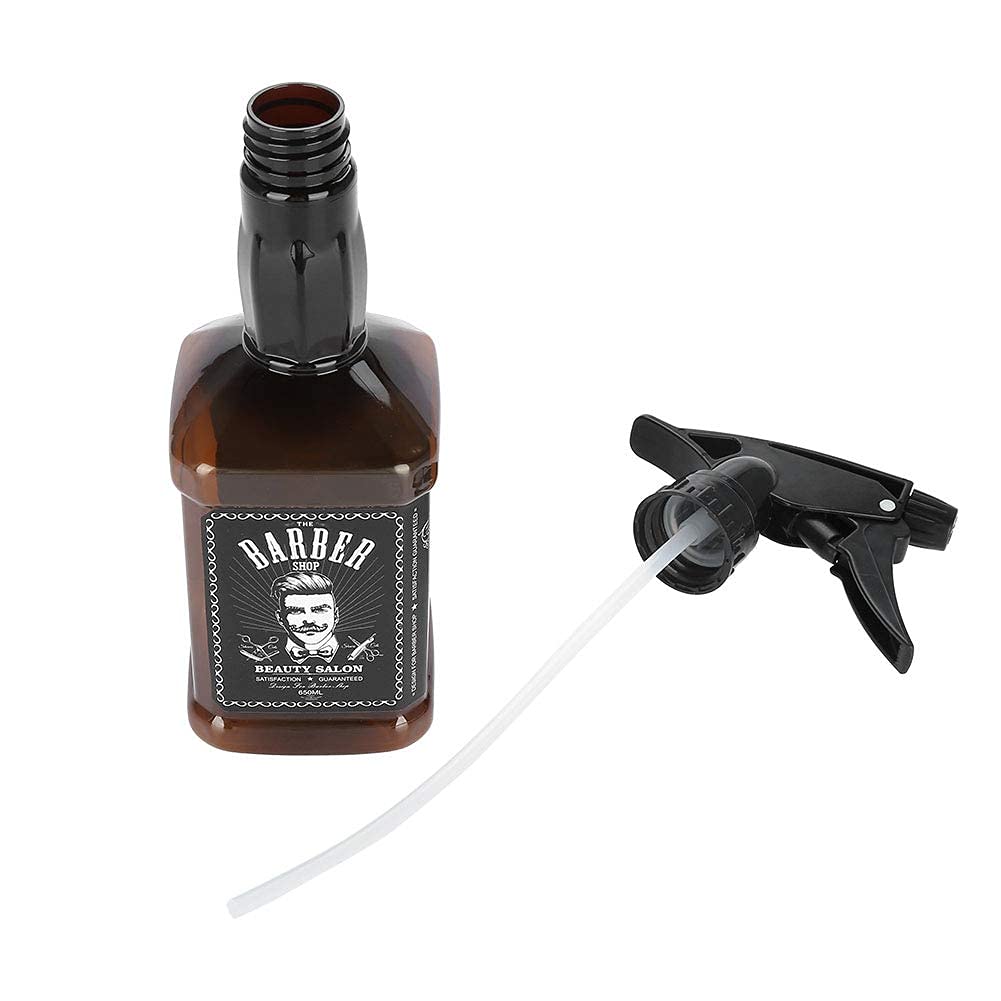**650ml Refillable Hair Spray Bottle for Salon & Barber - Professional Hairdressing Water Sprayer Tool (Brown) - Perfect for Styling, Conditioning & Hydrating Hair**