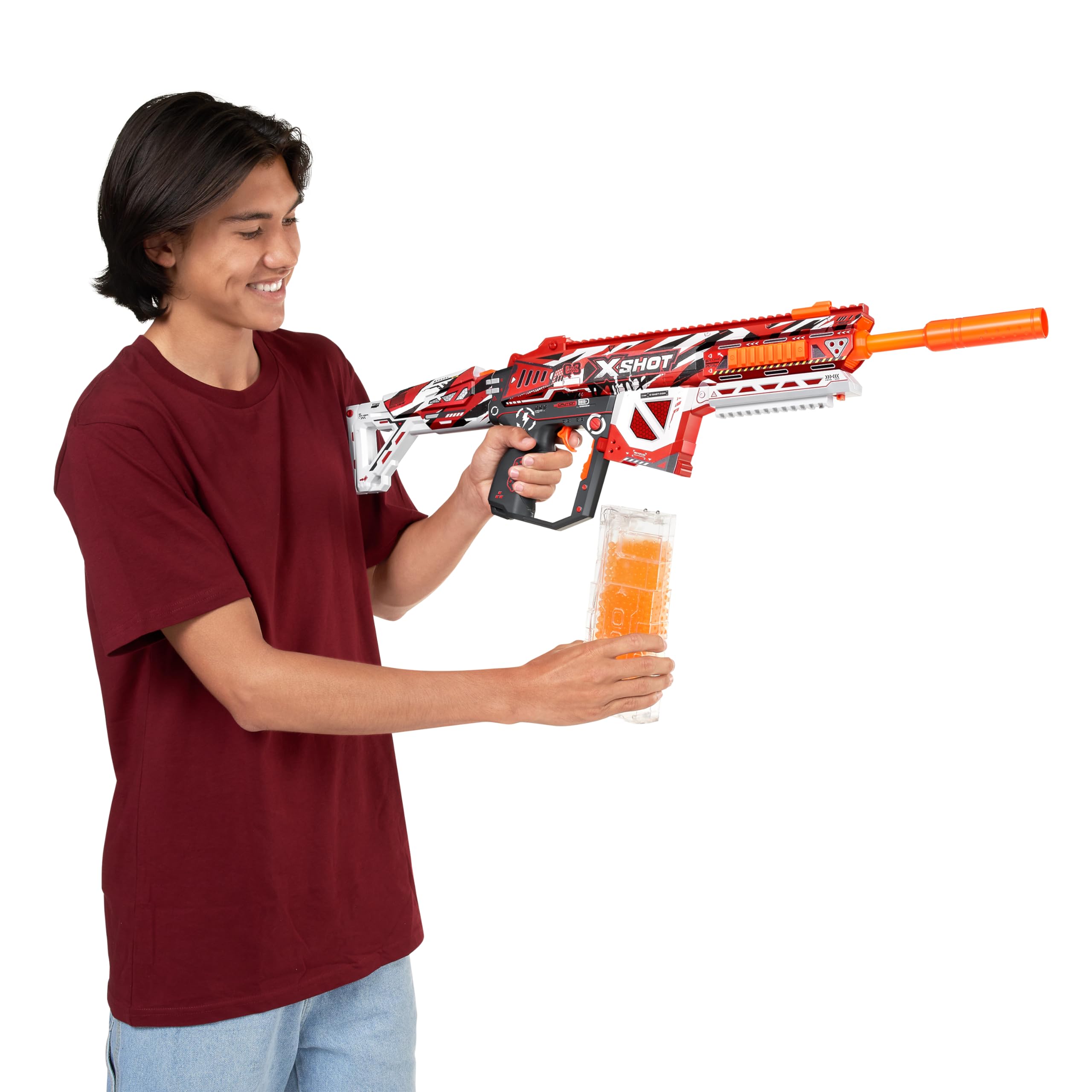 X-Shot Gel Blaster Assault Rifle (36620) - High Performance Gel Ball Blaster Toy for Outdoor Games, Team Battles & Target Practice - Perfect for Nerf Wars, Backyard Fun & Tactical Training