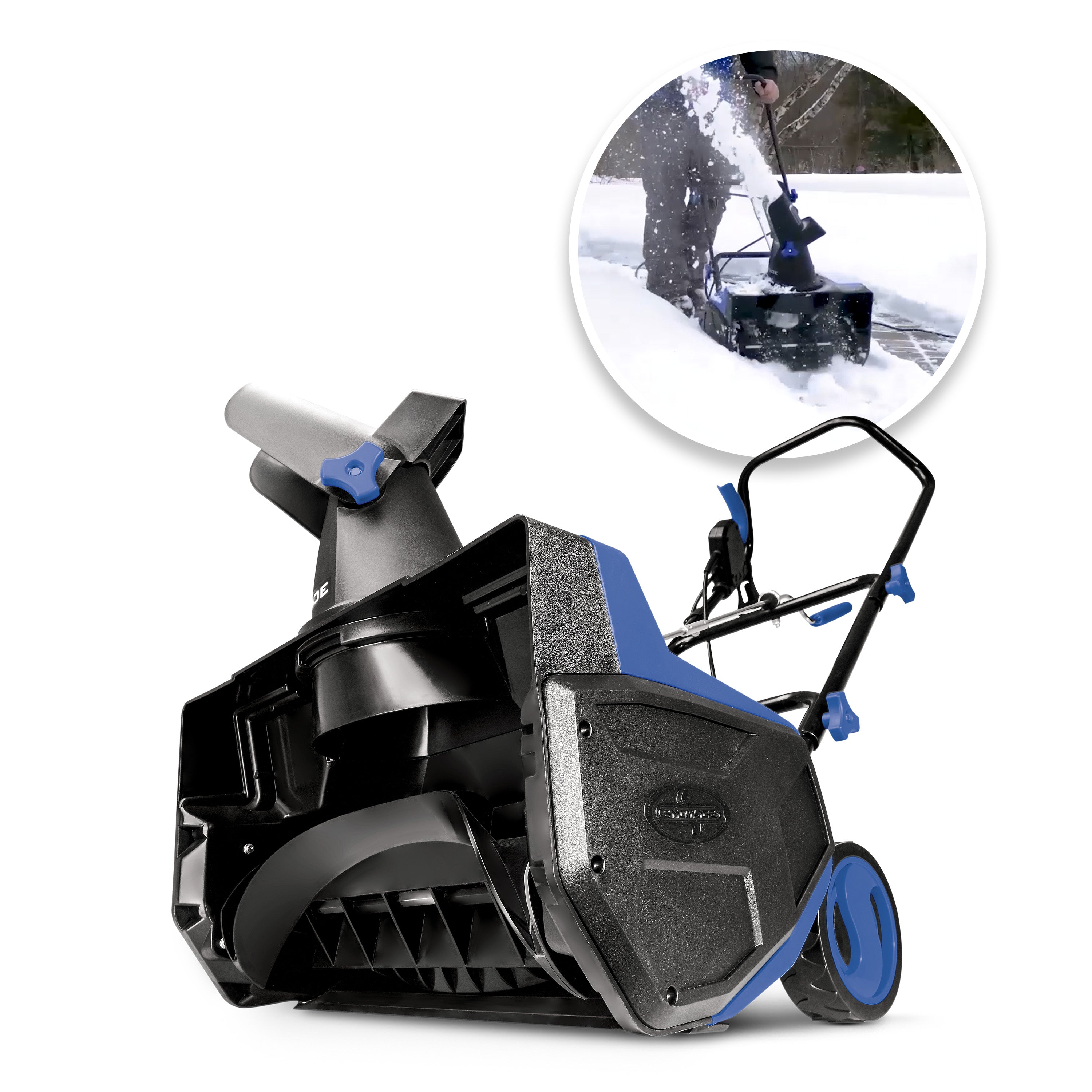 Snow Joe SJ618E 18-Inch 13-Amp Electric Walk-Behind Single Stage Snow Blower for Driveways & Sidewalks - Winter Snow Removal Made Easy