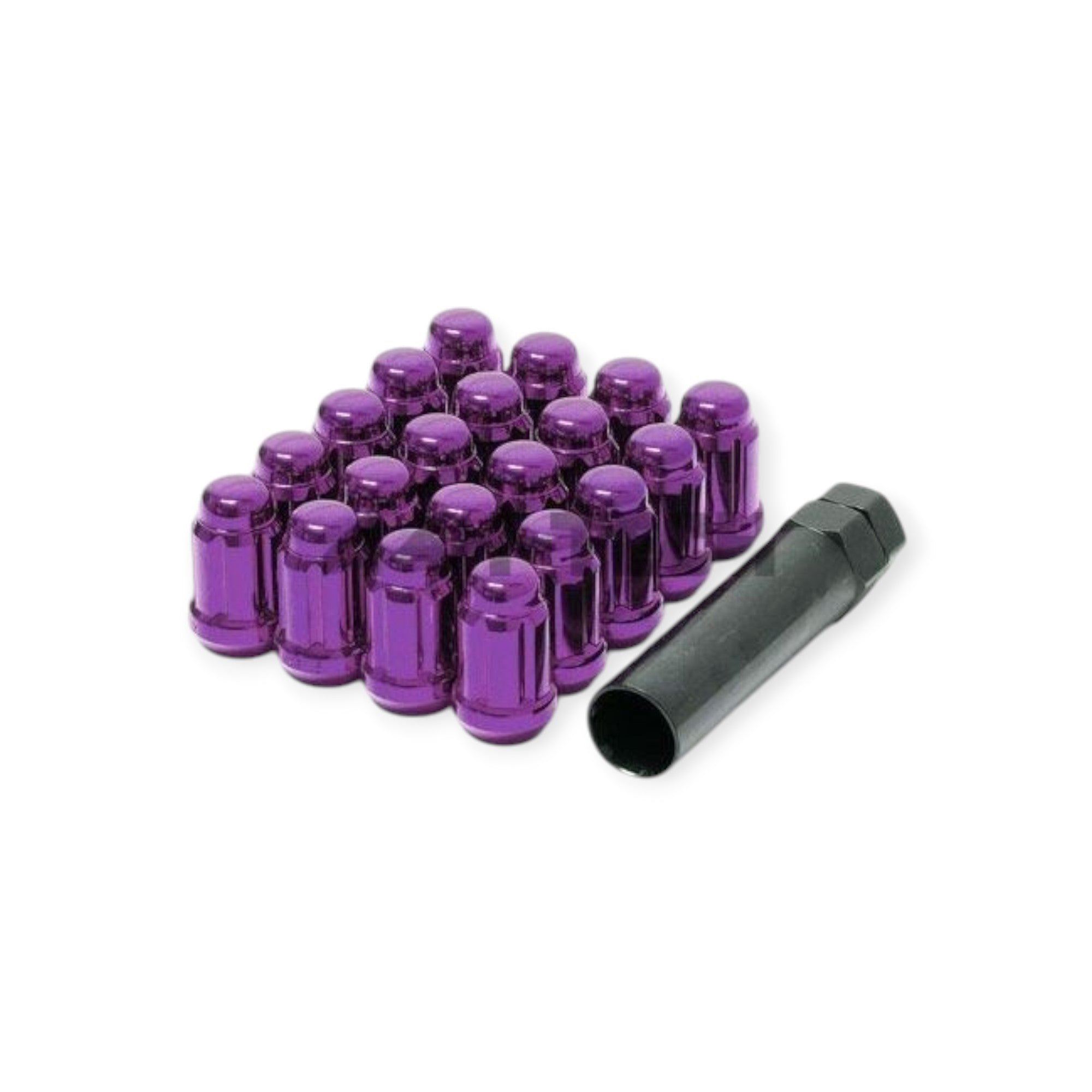 Muteki Closed End Lug Nuts - Purple 12x1.50 Thread (Set of 20) | Premium Wheel Accessories for Cars & Trucks | Perfect for Off-Roading, Racing & Custom Builds
