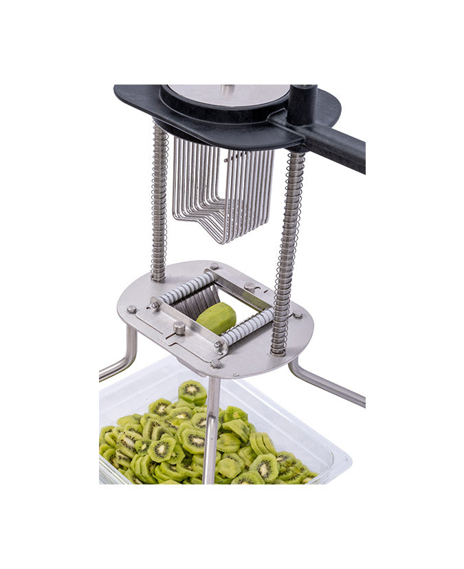 Cancan® Vertical Tomato Slicer - Stainless Steel Tomato Cutter with Non-Slip Handle for Perfect Slices - Ideal for Sandwiches, Salads, and Meal Prep