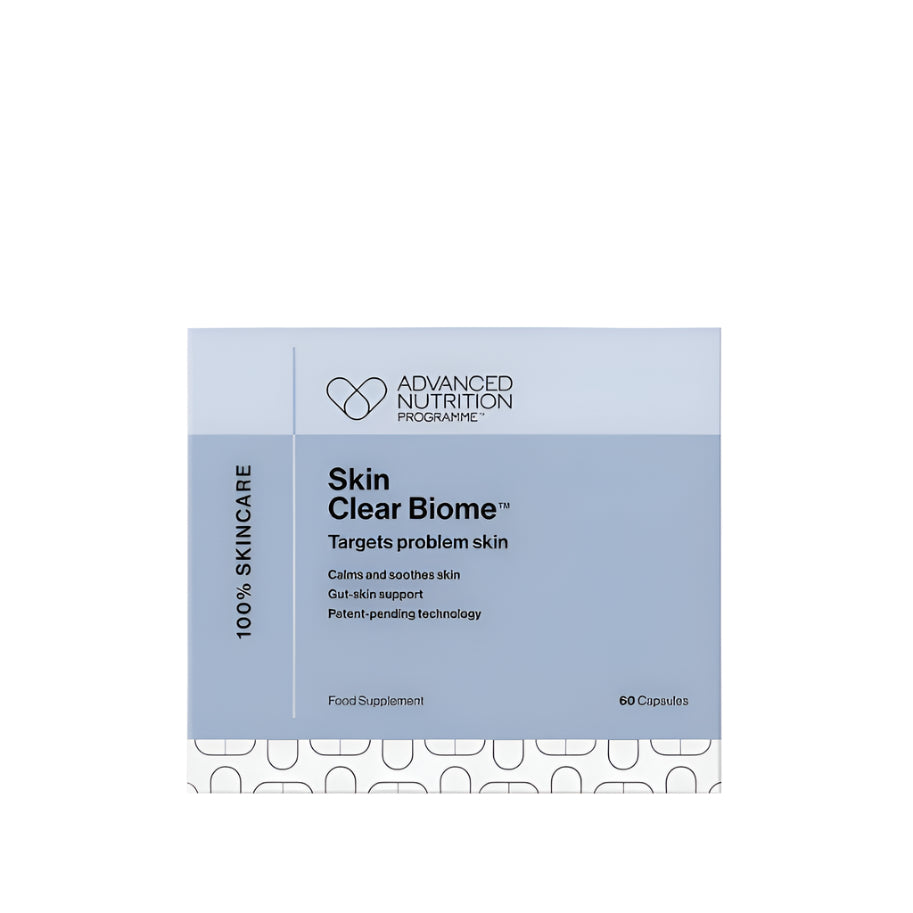 Advanced Nutrition Programme Skin Clear Biome - Best Probiotic Supplement for Clear Skin & Acne Relief - Supports Gut Health & Radiant Complexion - Perfect for Daily Skincare & Wellness Routine