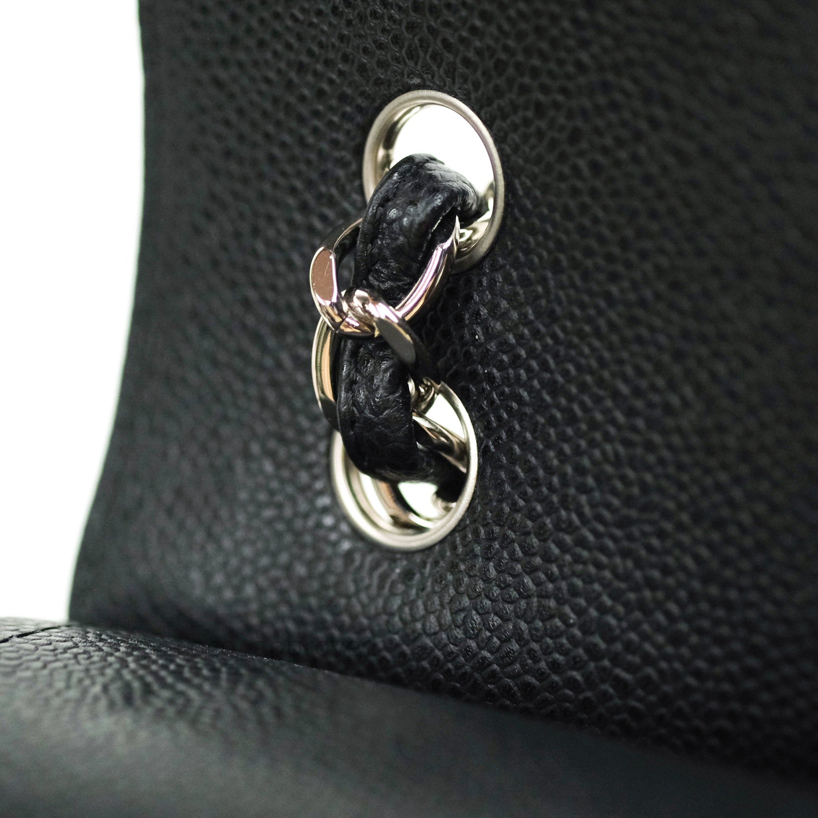 Chanel Classic Jumbo Double Flap Maxi Bag in Black Caviar Leather with Silver Hardware - Luxury Designer Handbag for Women, Perfect for Work, Evening Events & Special Occasions