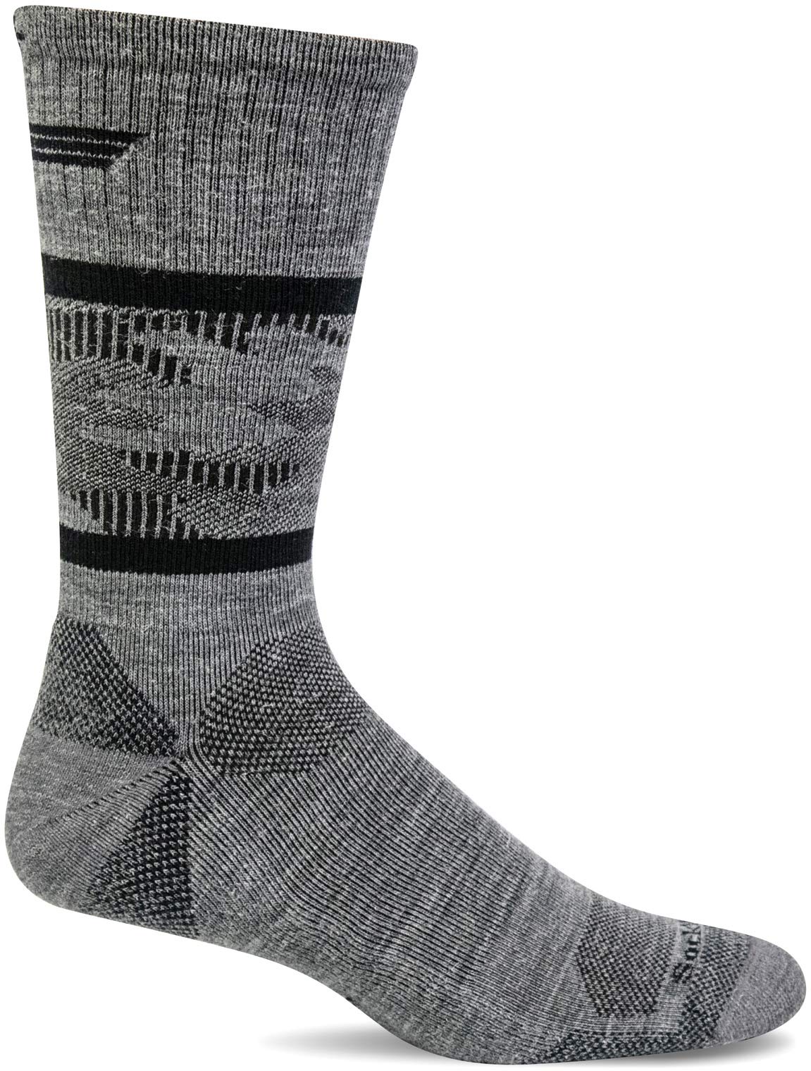 Sockwell Men's Camo Tweed Ski Socks - Moderate Compression Support for Hiking, Running & Winter Sports - Moisture-Wicking & Cushioned Comfort