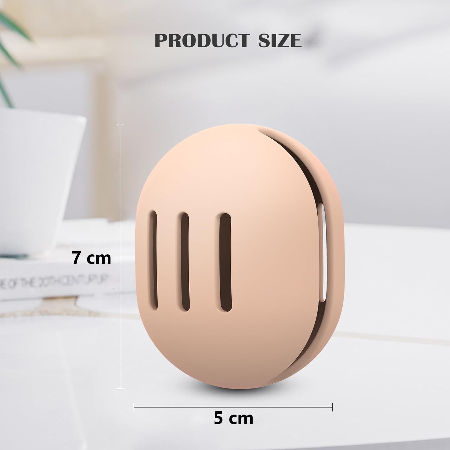 INOVERA Makeup Sponge Holder - Travel Blender Storage Case - Cosmetic Sponge Organizer for Women & Girls - Khaki (Pack of 1) | Perfect for Travel, Home Vanity & Makeup Artist Kits