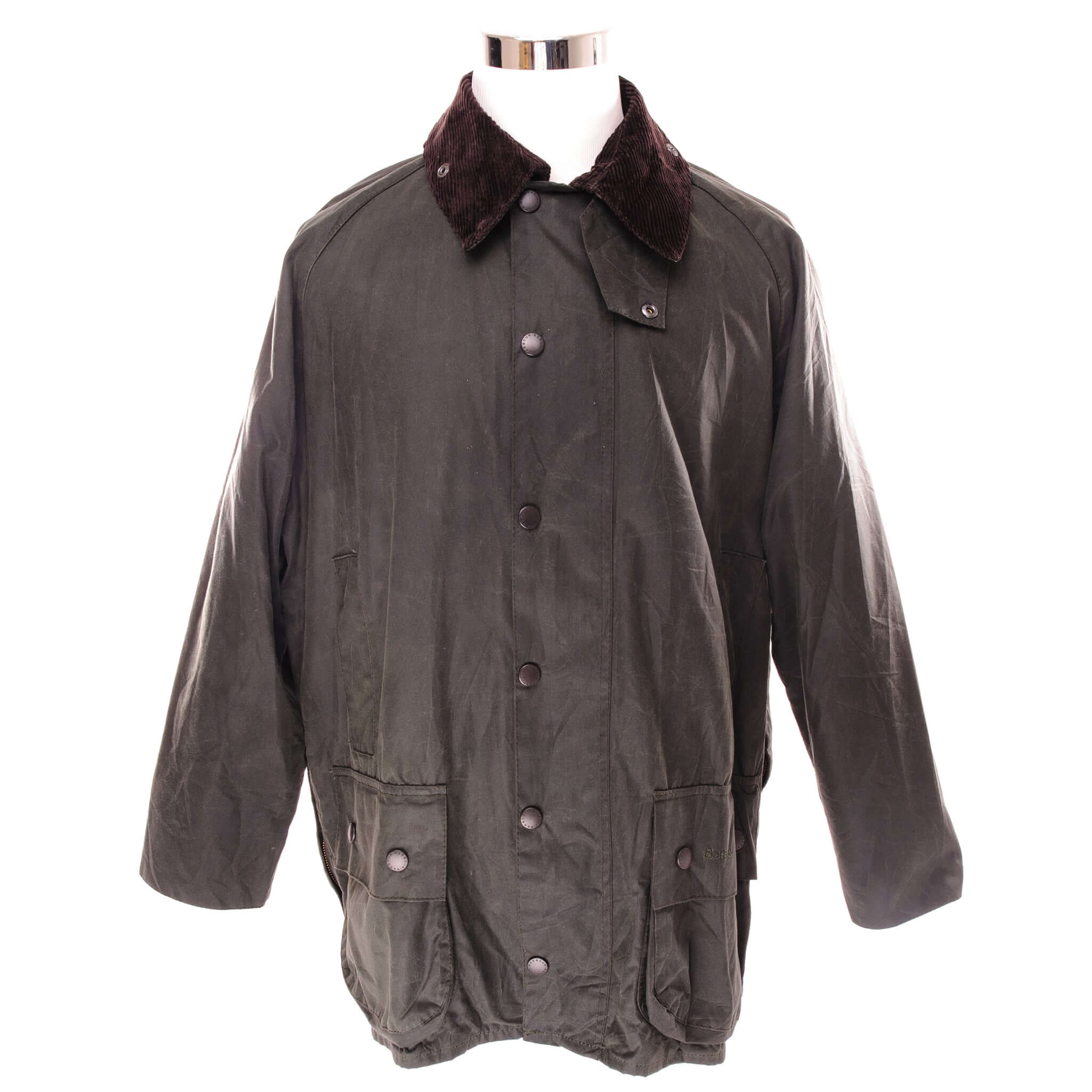Vintage Barbour Classic Beaufort Wax Jacket - Size 42 - Made in England - Waterproof Outdoor Coat for Hunting, Fishing & Countryside Adventures