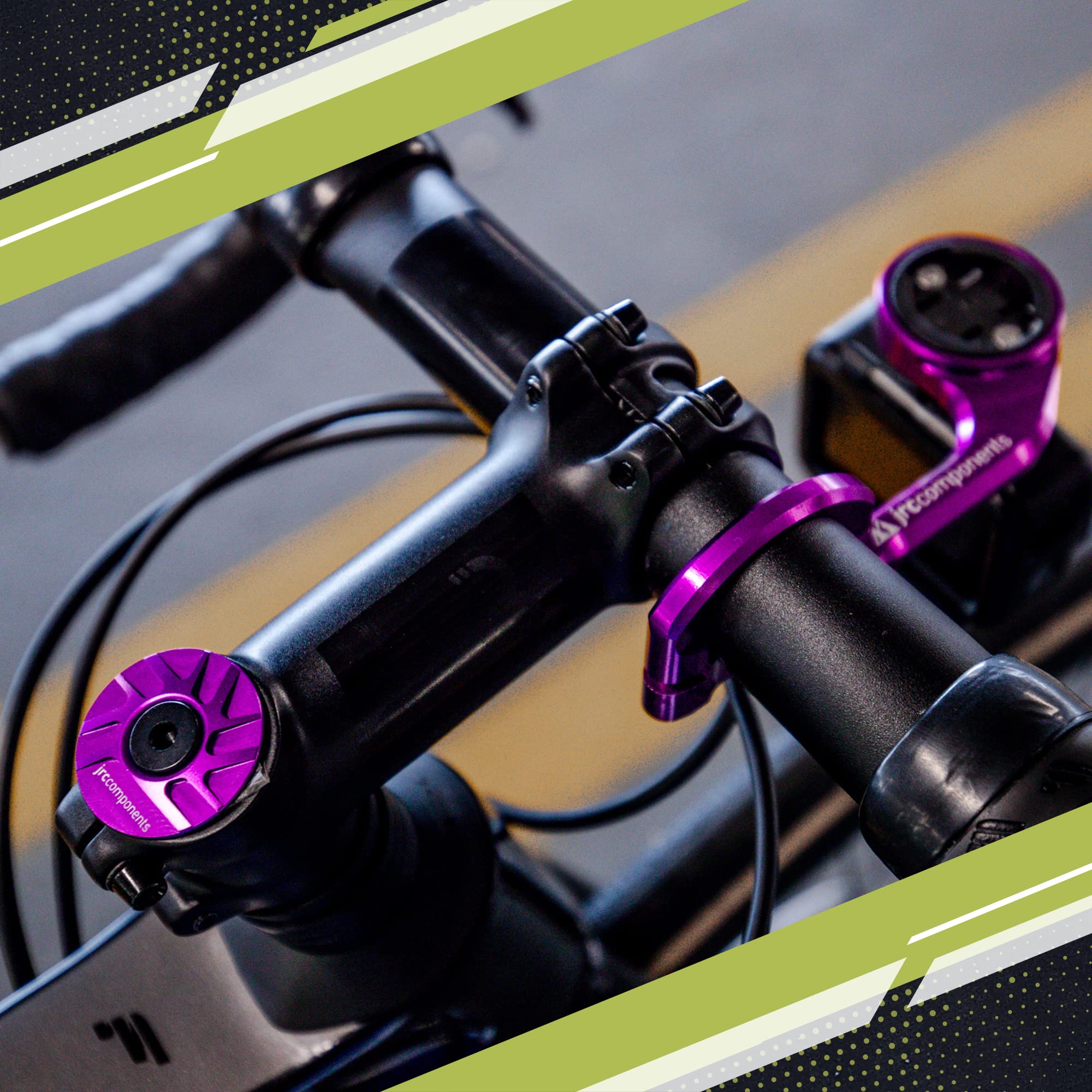 JRC Components Lightweight 6061-T6 Aluminum Headset Stem Top Cap & Bolt - Compatible with 1-1/8