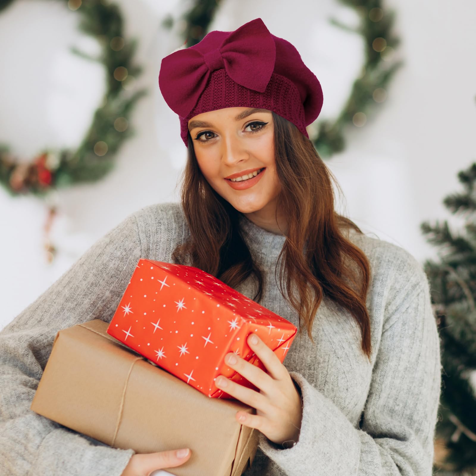 Stylish French Wool Beret Hat for Women - Winter Felt Cloche Beanie & Crochet Knit Beret | Perfect for Fashion, Travel & Outdoor Activities