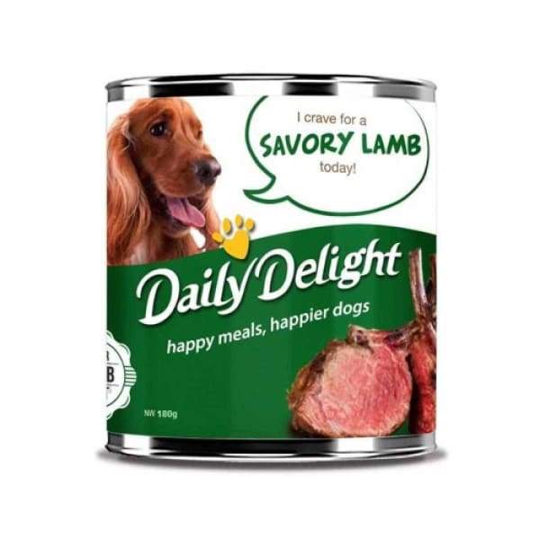 Premium Savory Lamb Canned Dog Food - Grain-Free, High Protein Wet Food for Adult Dogs - Perfect for Mealtime, Training Treats & Travel Feeding
