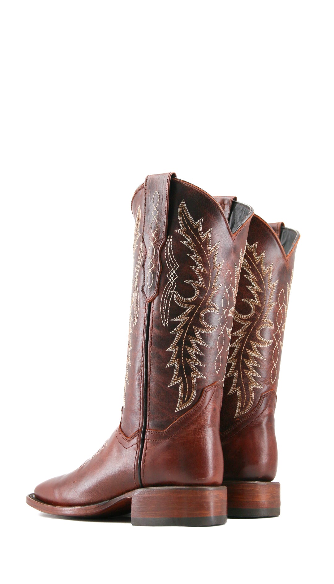 Marybeth Square Toe Cowgirl Boots for Women - Western Style Ankle Boots with Comfortable Leather Upper - Perfect for Rodeo, Country Dancing & Casual Outfits