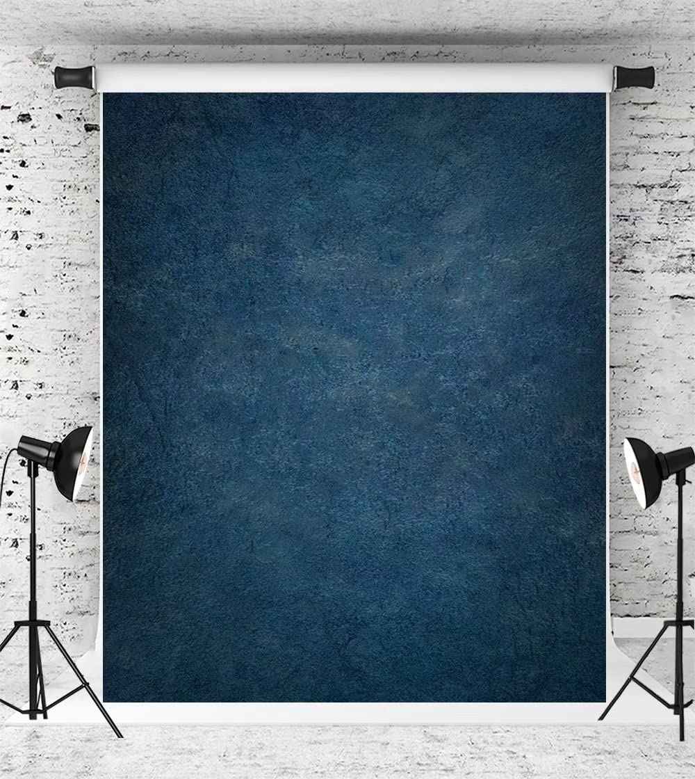 Dark Blue Abstract Photo Backdrop 6.5x10ft - Newborn & Portrait Photography Background