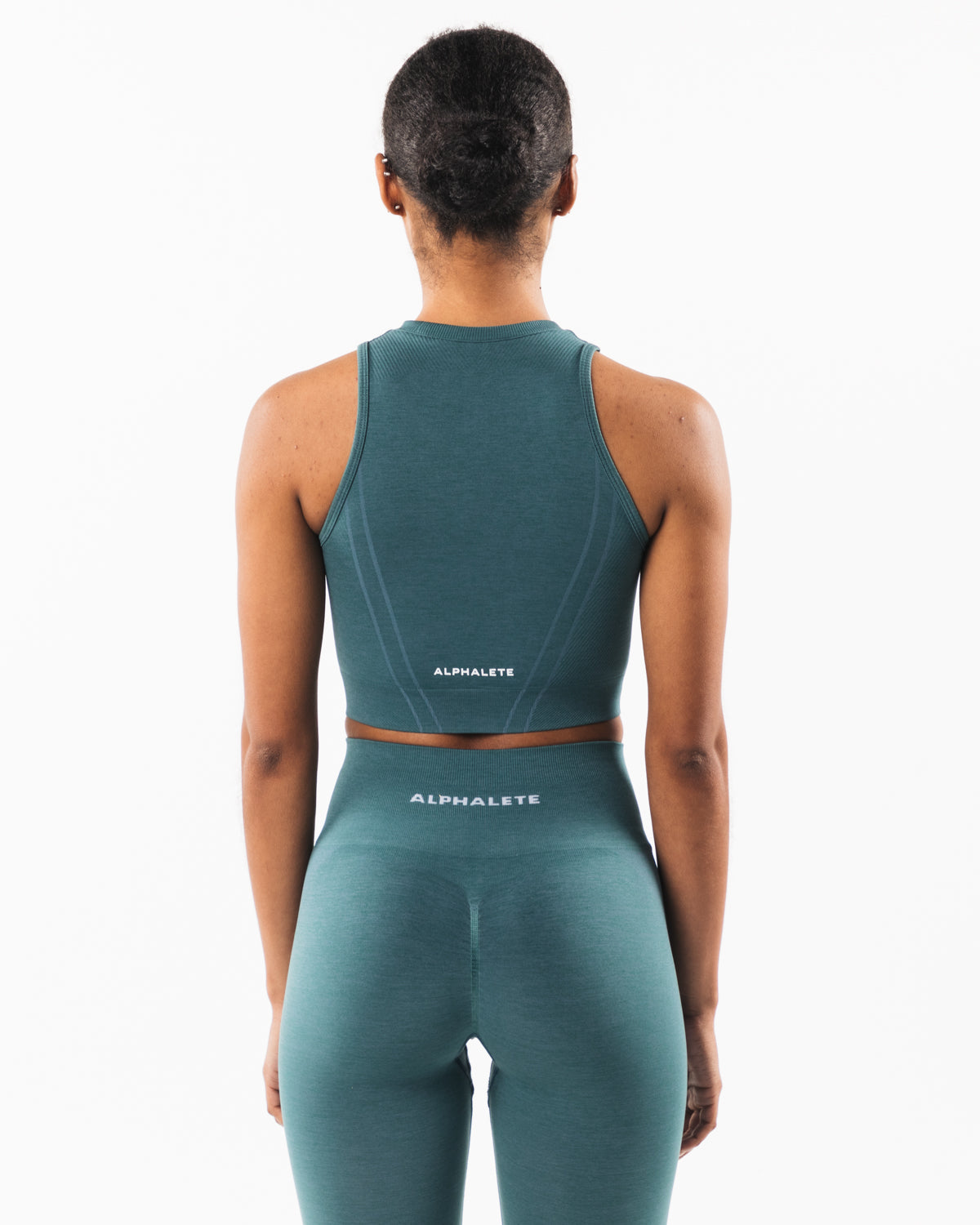 Stratus Crop Tank Top for Women - Breathable & Comfortable Ocean Blue Yoga Shirt - Perfect for Workouts, Yoga & Casual Wear