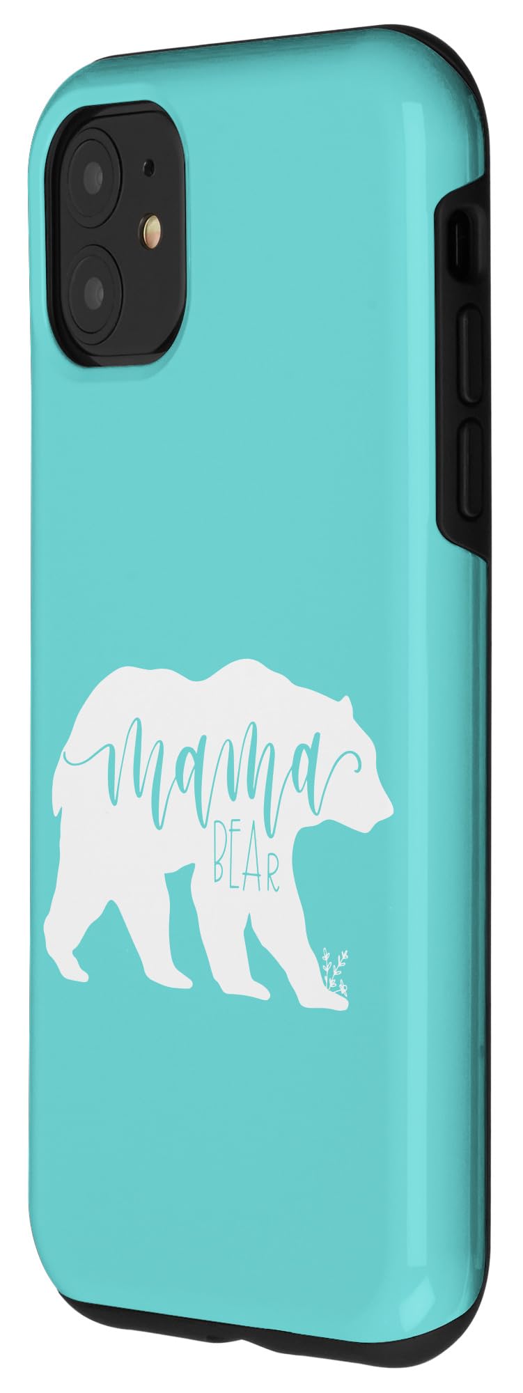 Premium iPhone 11 Mama Bear Phone Case - Cute Teal Animal Design, Shockproof Protection for Women & Teens - Perfect Gift for Mother's Day, Birthday & Daily Use