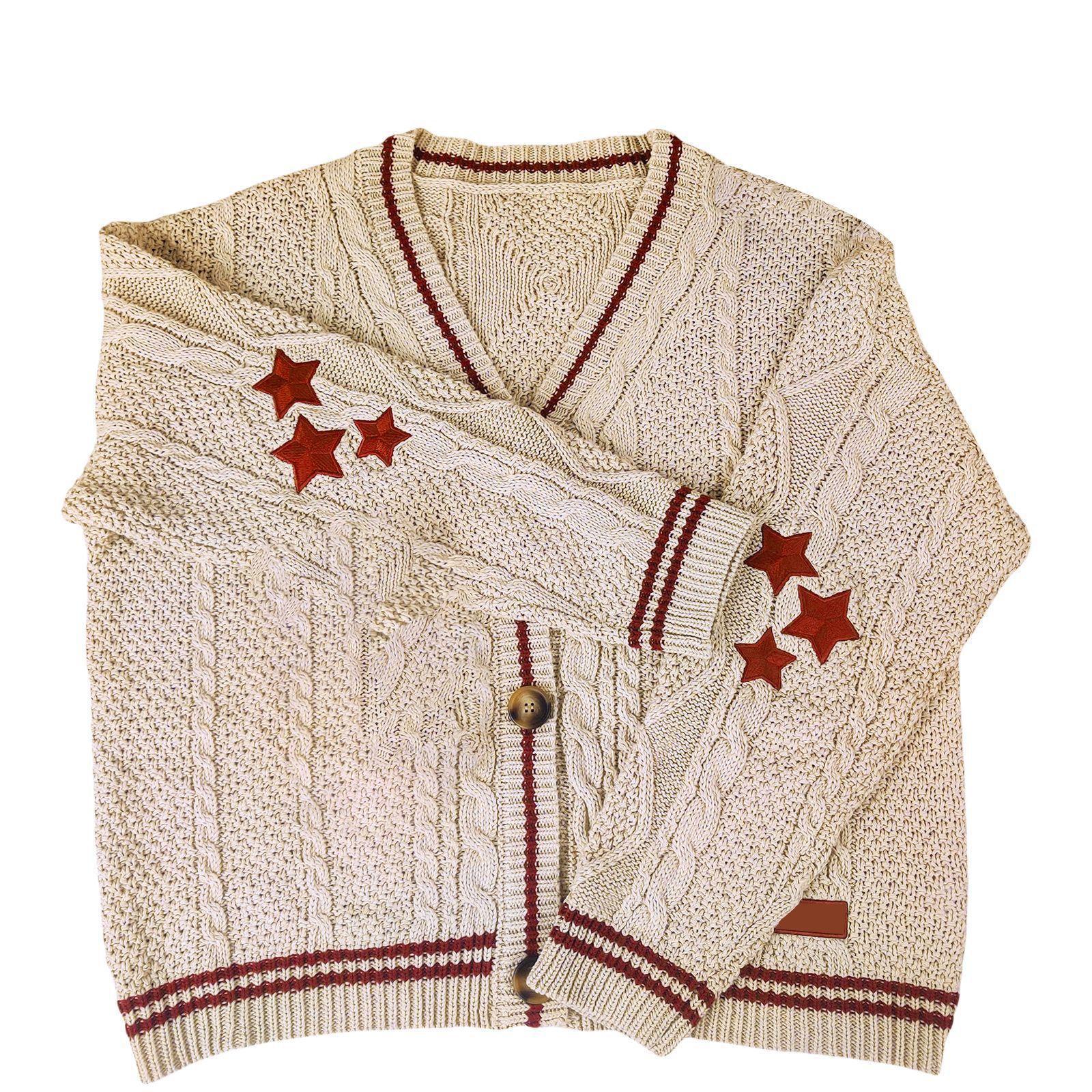 Vintage 1958 Women's Long Sleeve Knitted Cardigan - Single Breasted Sweater Jacket for Fall & Winter | Cozy Office Wear & Casual Outfits