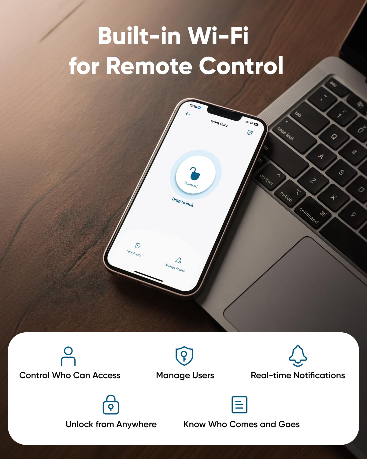 eufy Security Video Smart Lock E330 - 3-in-1 Smart Door Lock with Camera, Doorbell & Fingerprint Keyless Entry | Built-in WiFi Deadbolt | Easy Installation for Front Door Security | Perfect for Home, Apartment & Airbnb Smart Access Control