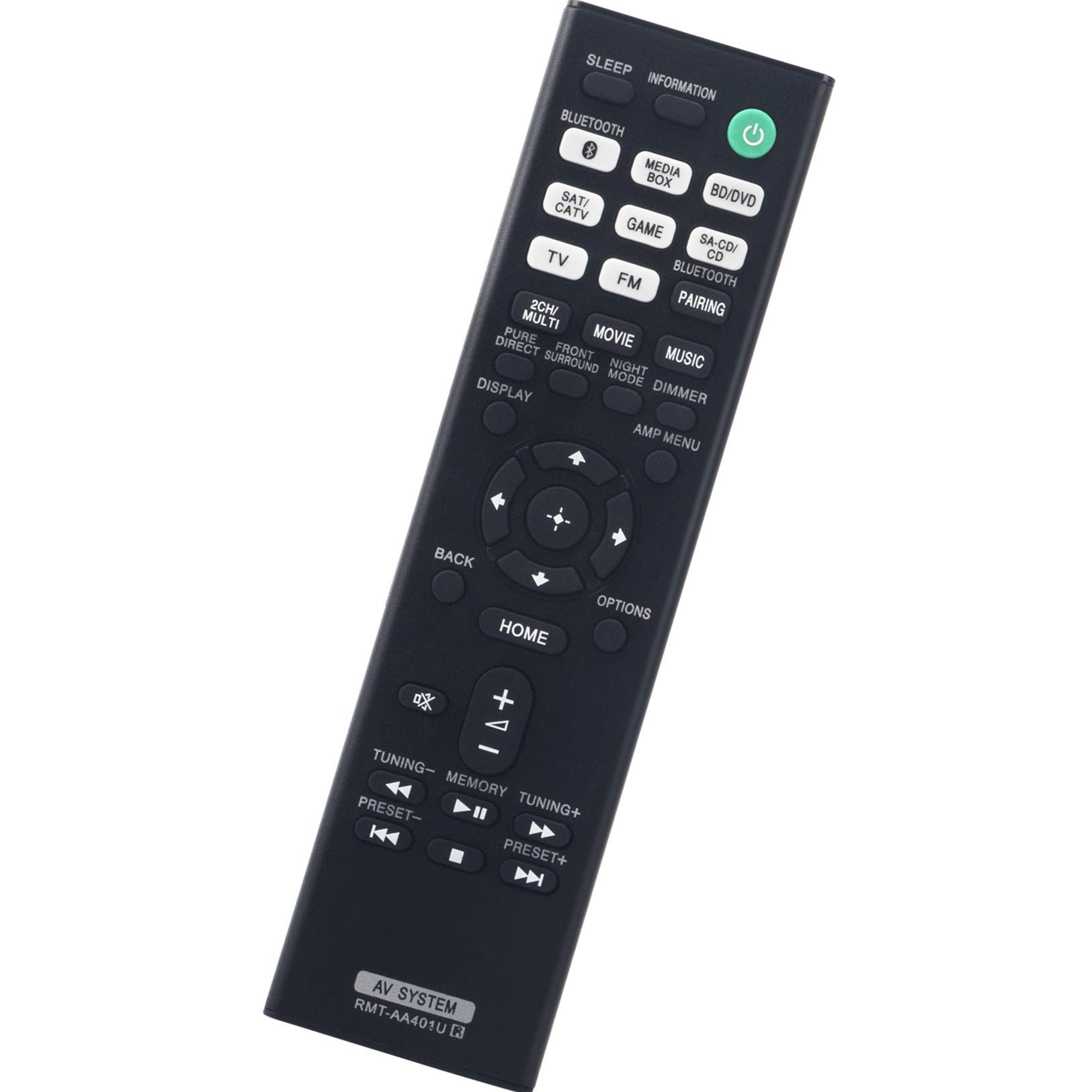 Original Remote Control Replacement for Sony STR-DH190/STR-DH590/STR-DH790 AV Receiver - Universal Multi-Channel Audio System Remote - Perfect for Home Theater & Entertainment Setup
