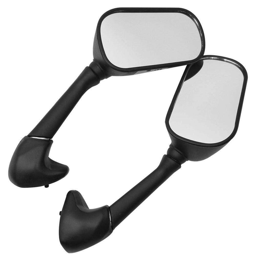 JinQiu ABS Plastic Motorcycle Rear View Side Mirrors - Compatible with Yamaha YZF R1 (2003-2005) & R6/R6S (2006-2009) - Durable Replacement Mirrors for Enhanced Road Safety & Better Visibility While Riding