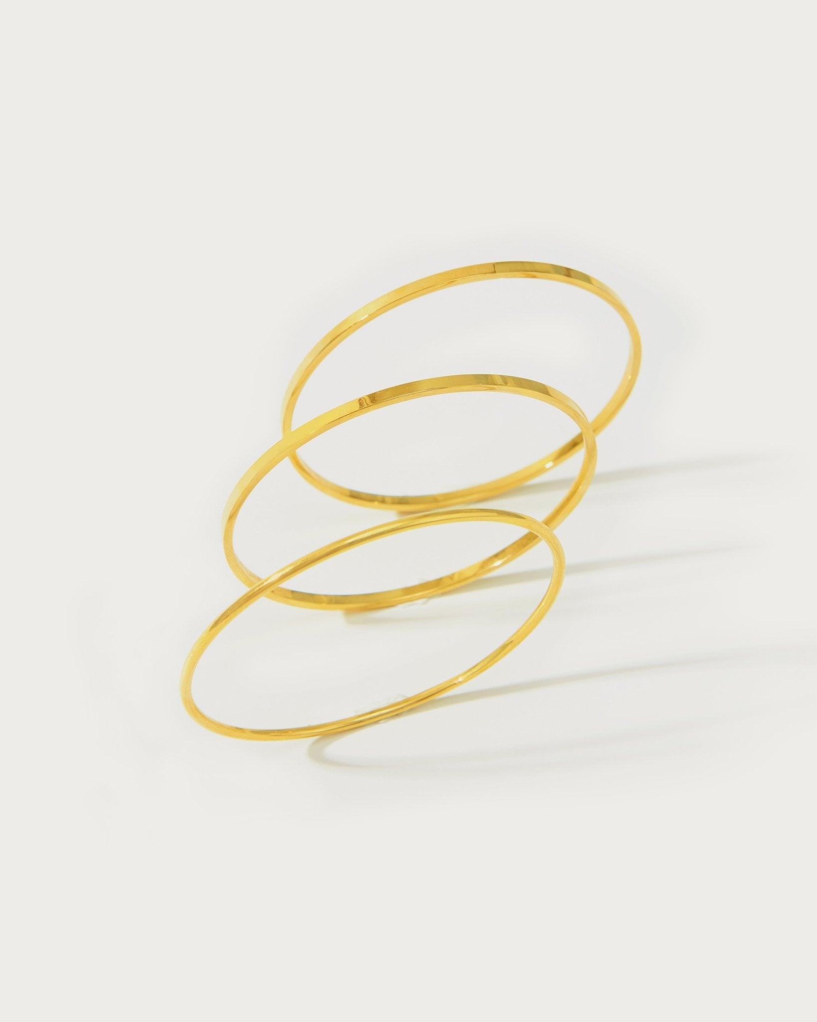 Golden Class Bangles - Elegant & Stylish Women's Fashion Bracelets for Parties, Weddings & Everyday Wear